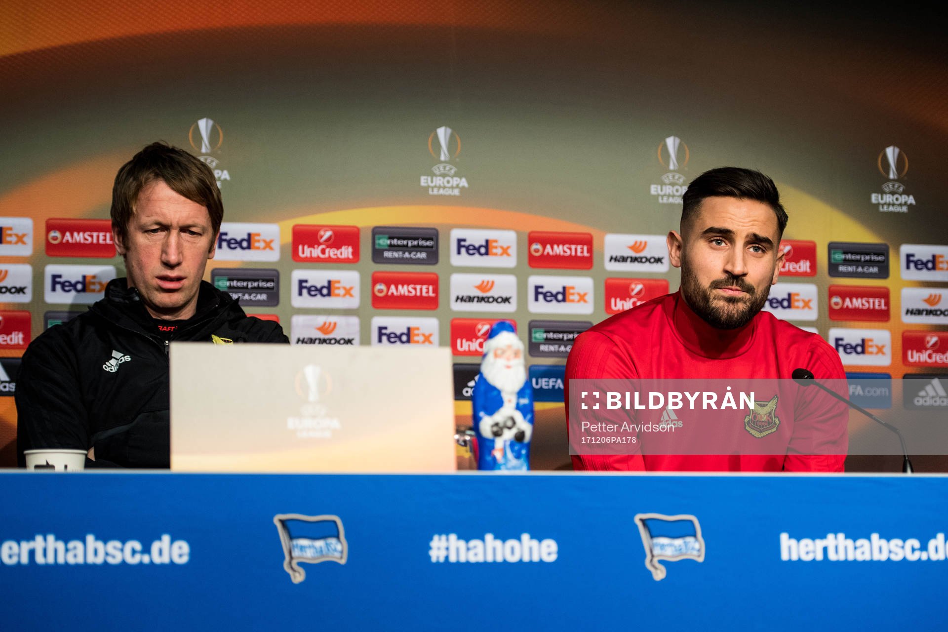 Östersunds tränare Graham Potter och Sotirios