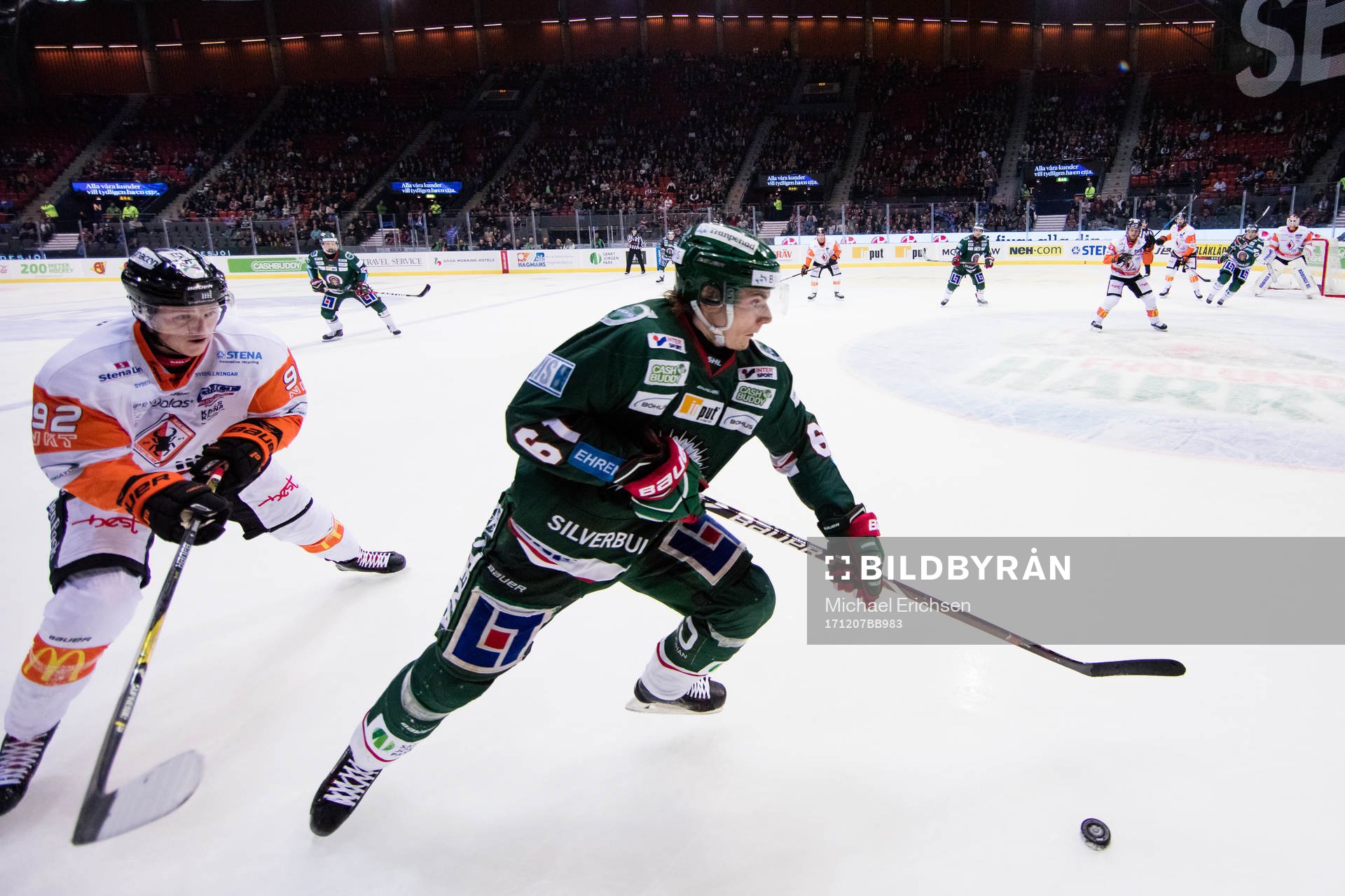 Karlskronas Henrik Törnqvist mot Frölundas Lias Andersson