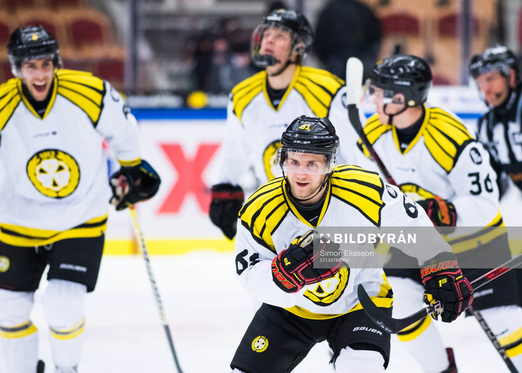 Brynäs Juuso Ikonen jublar