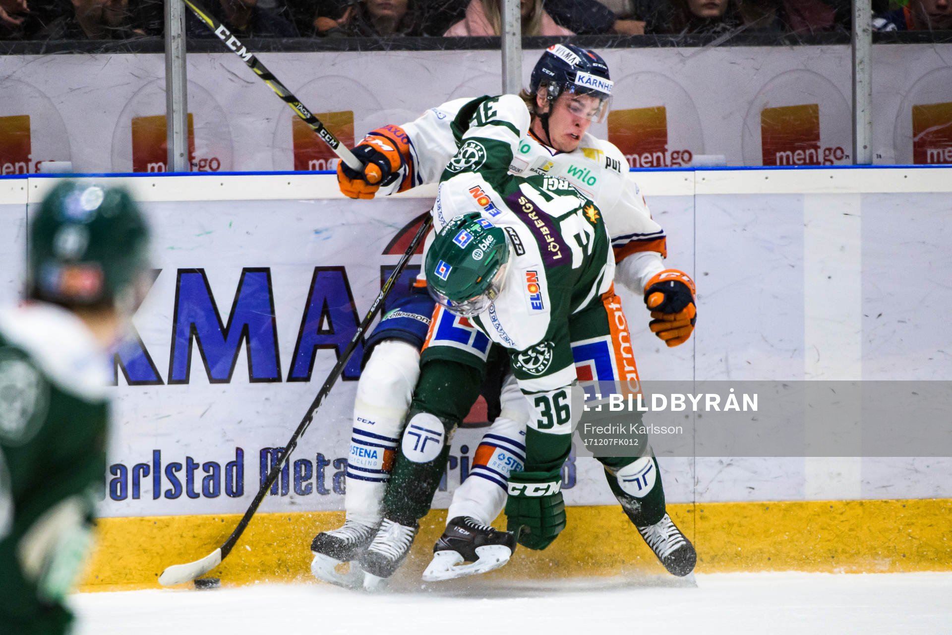 Växjös August Nilsson och Färjestads Niklas Fogström