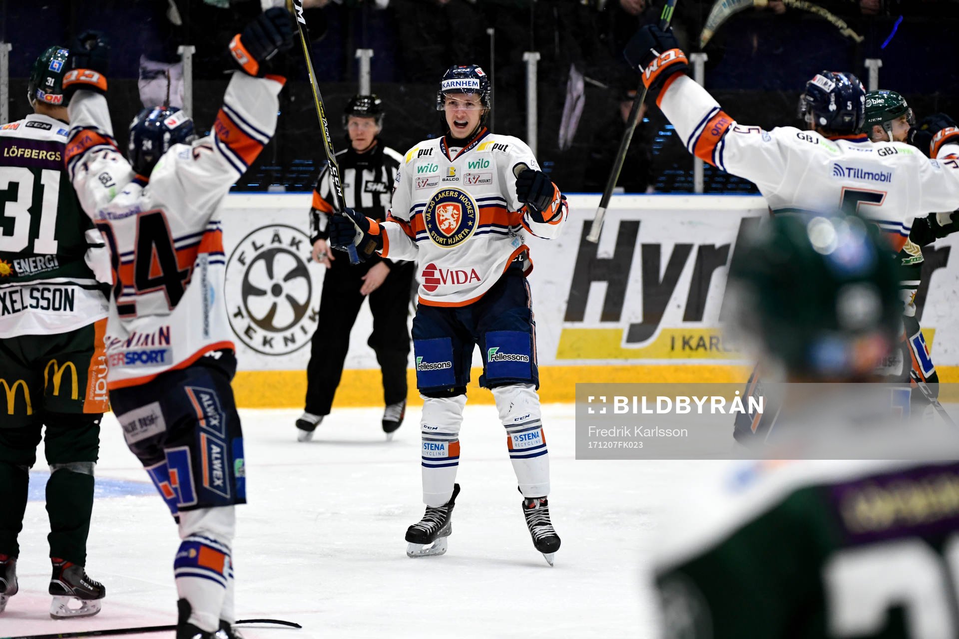 Växjös Jonas Röndbjerg jublar