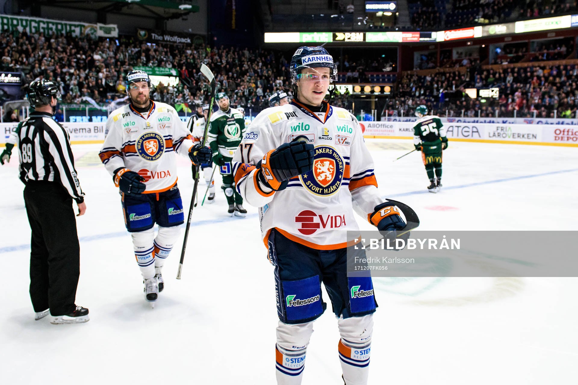 Växjös Jonas Röndbjerg jublar