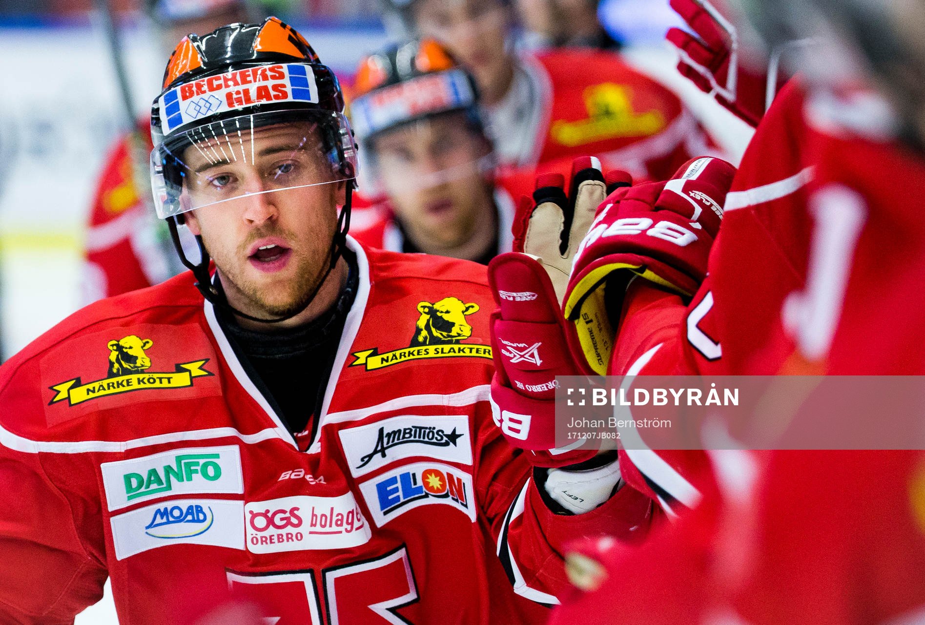 Örebros Tyson Spink jublar 3-2 målet