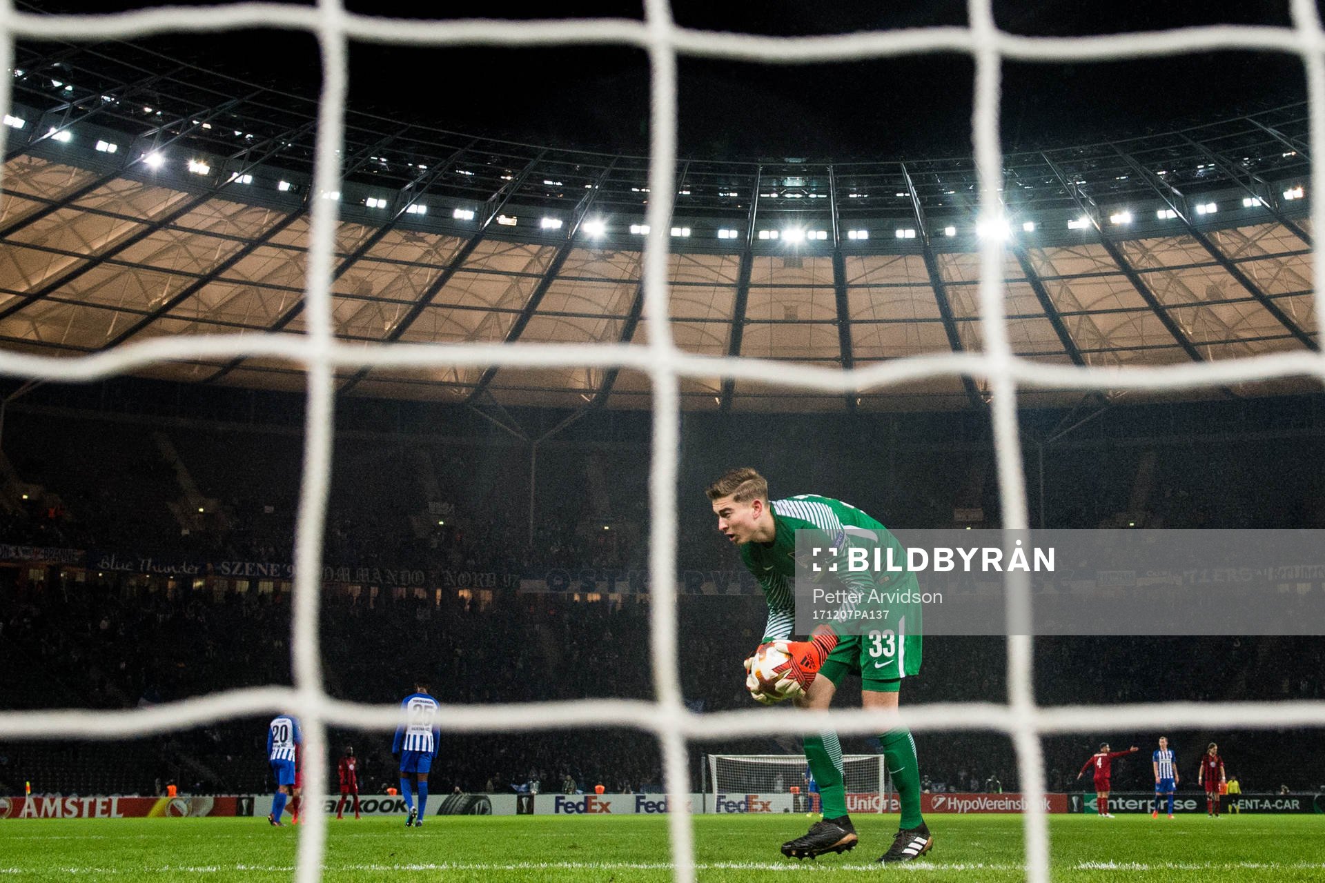 Hertha Berlins målvakt Jonathan Klinsmann