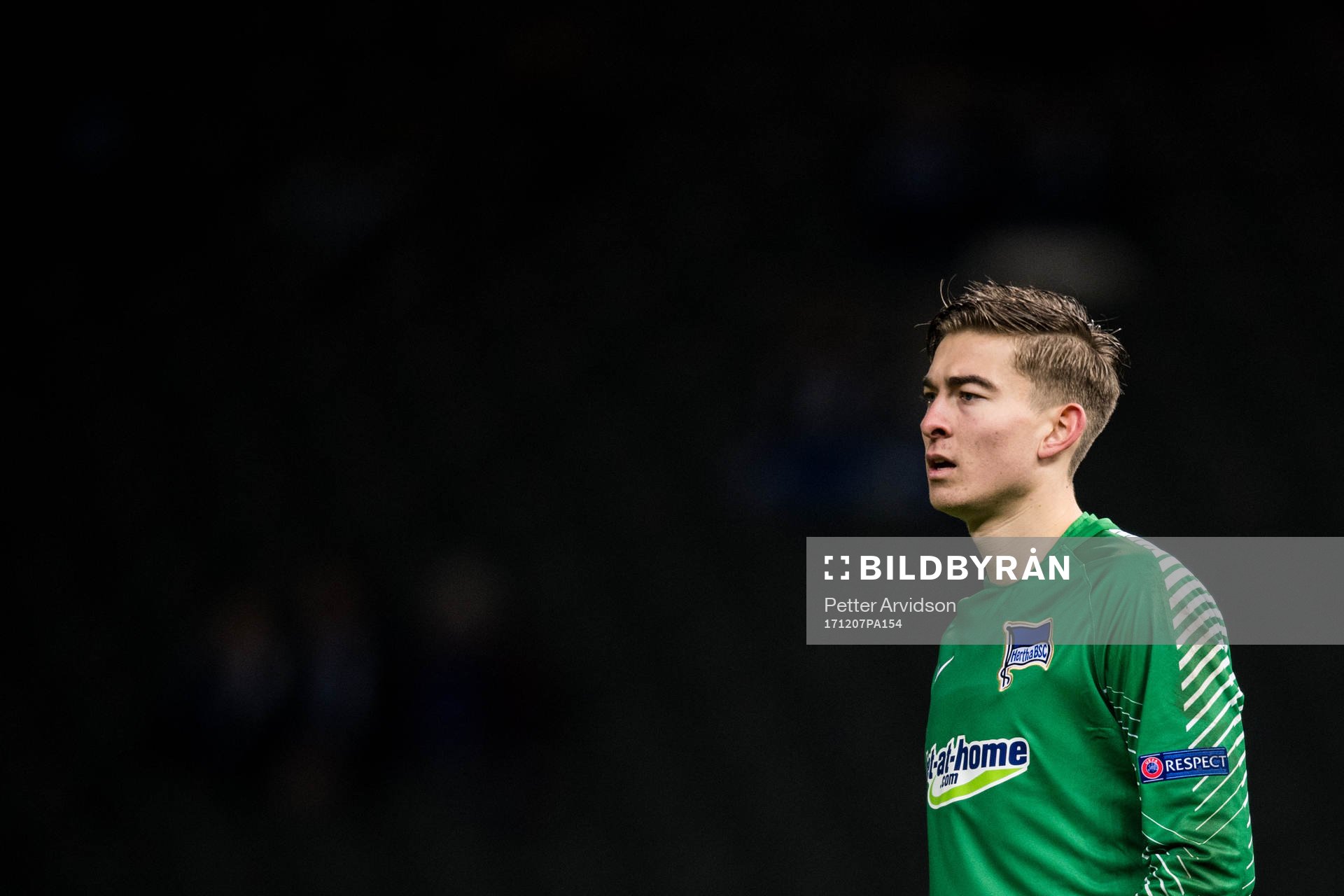 Hertha Berlins målvakt Jonathan Klinsmann