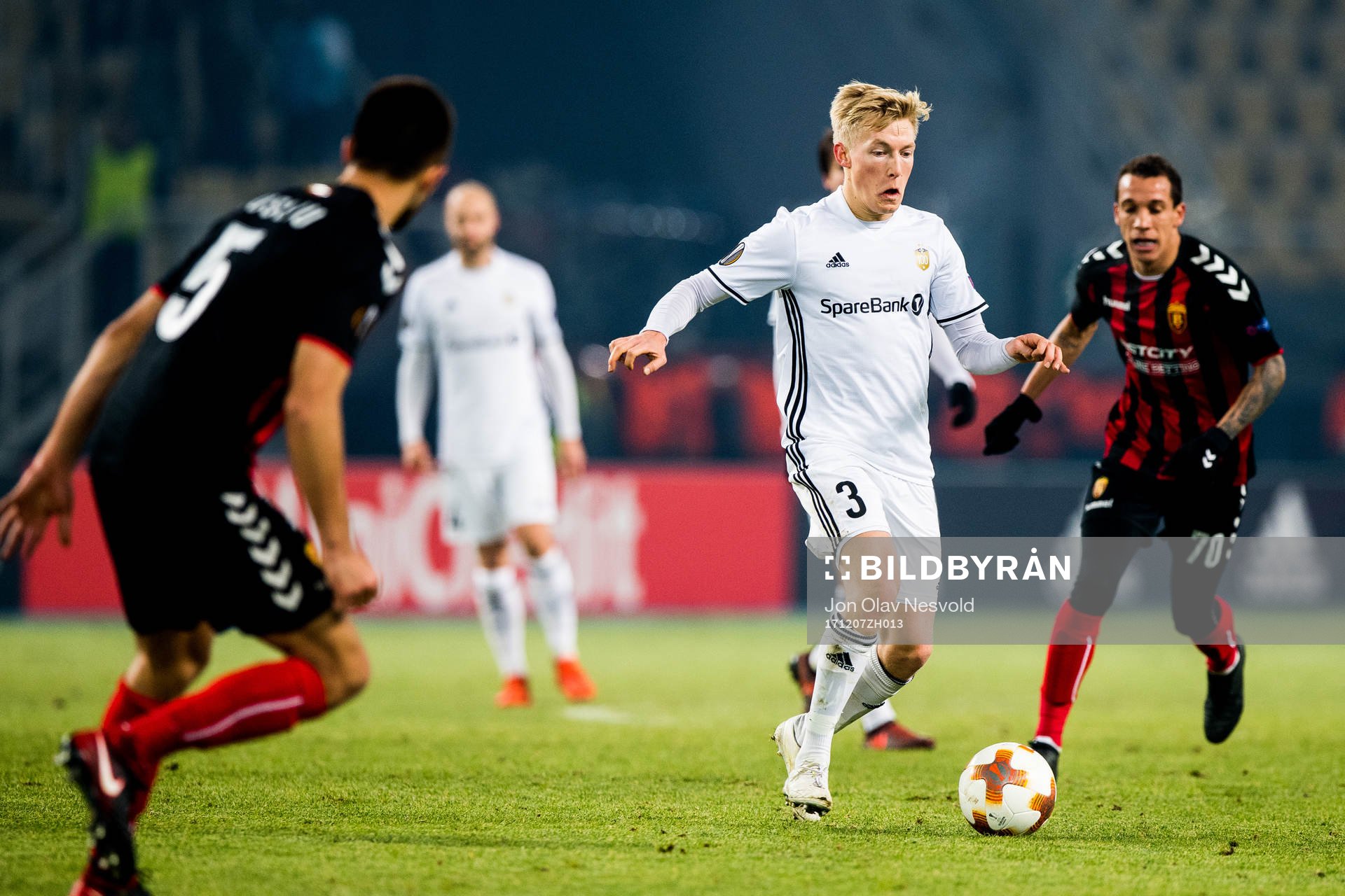 Birger Meling of Rosenborg and Juan Felipe of FK Vardar