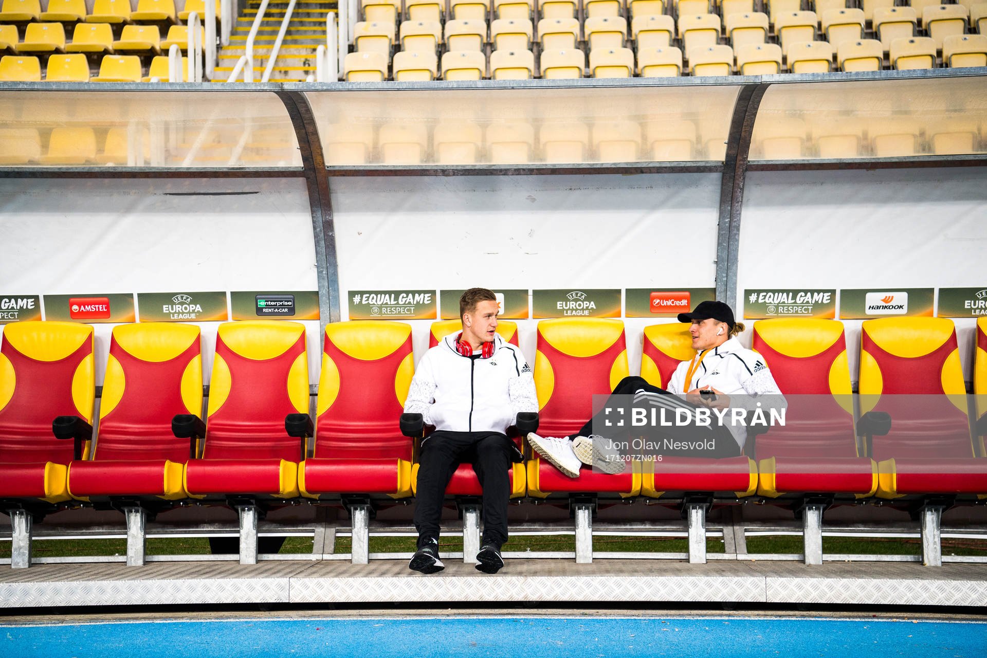 Jonathan Levi and Erik Botheim of Rosenborg