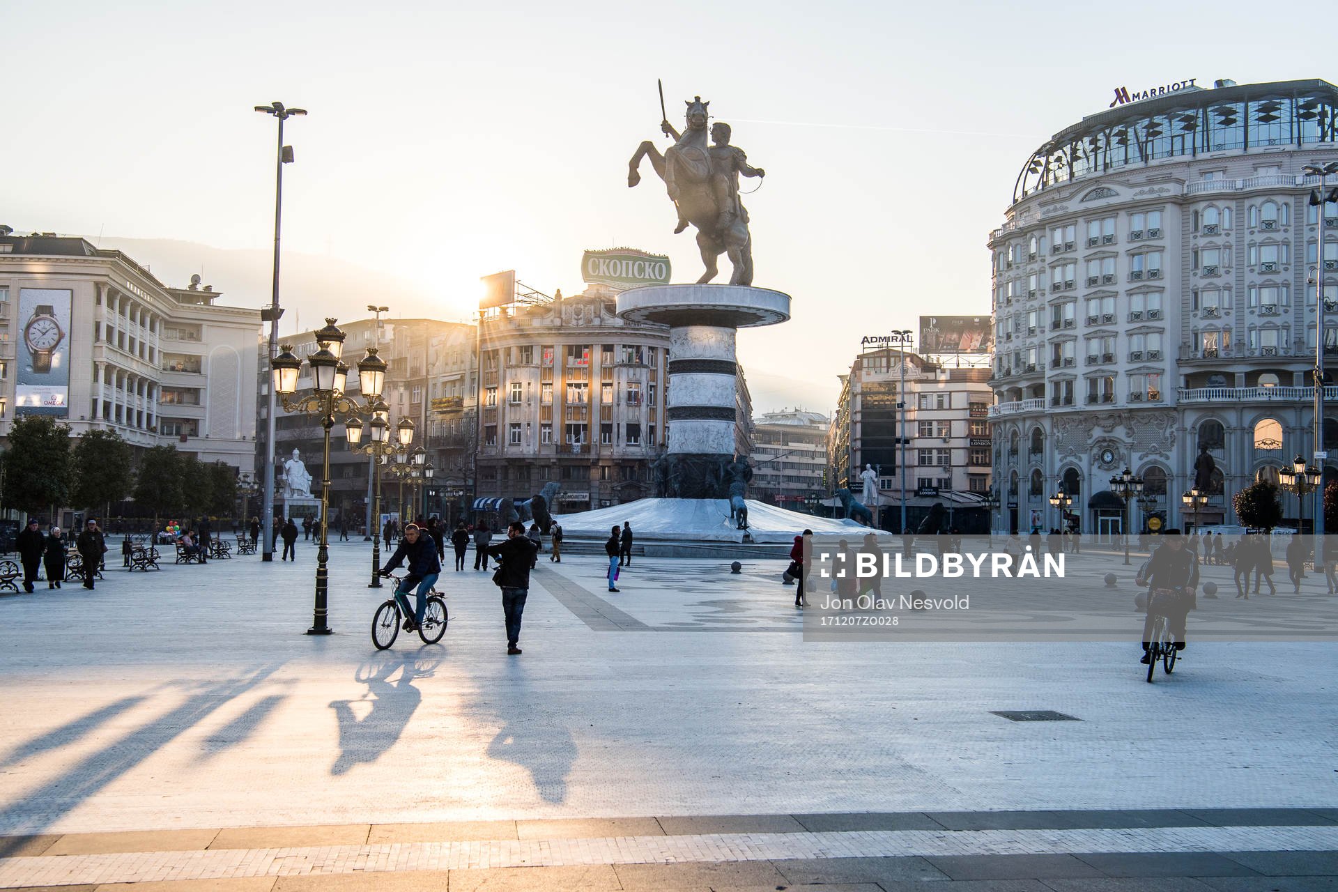 General view of the city of Skopje