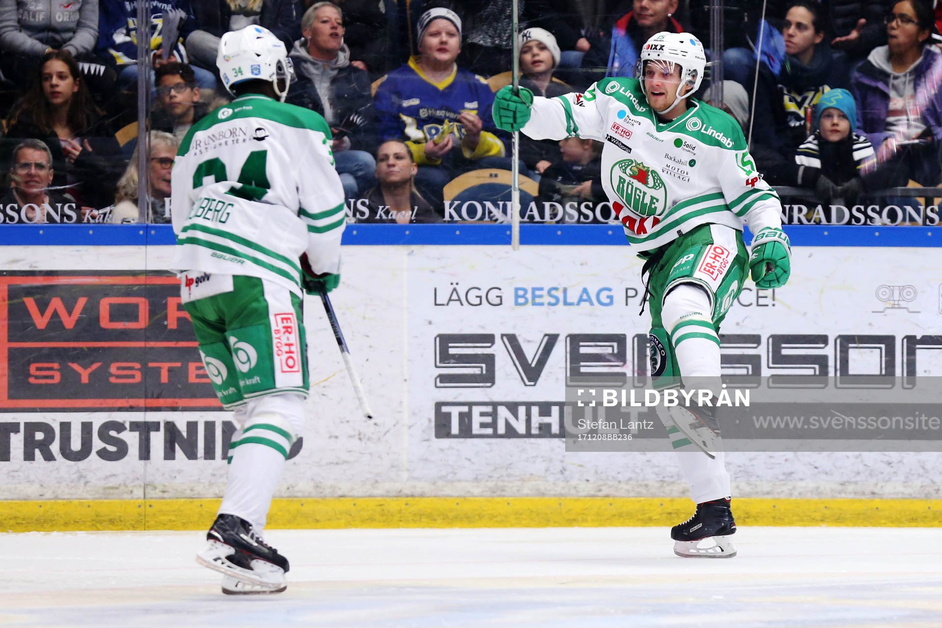 Rögles Simon Ryfors jublar