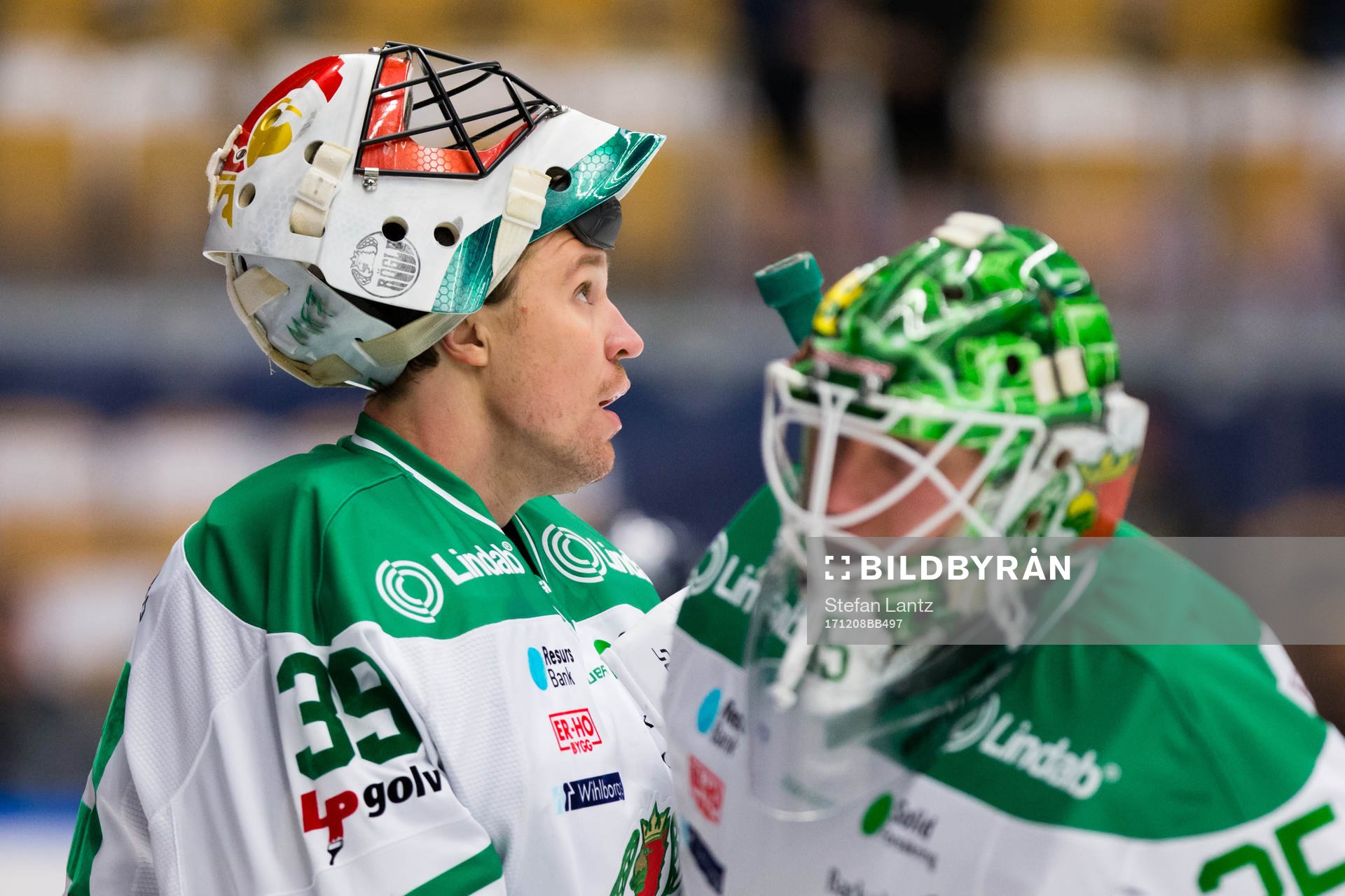 Rögles målvakt Justin Pogge och målvakt Emil Kruse