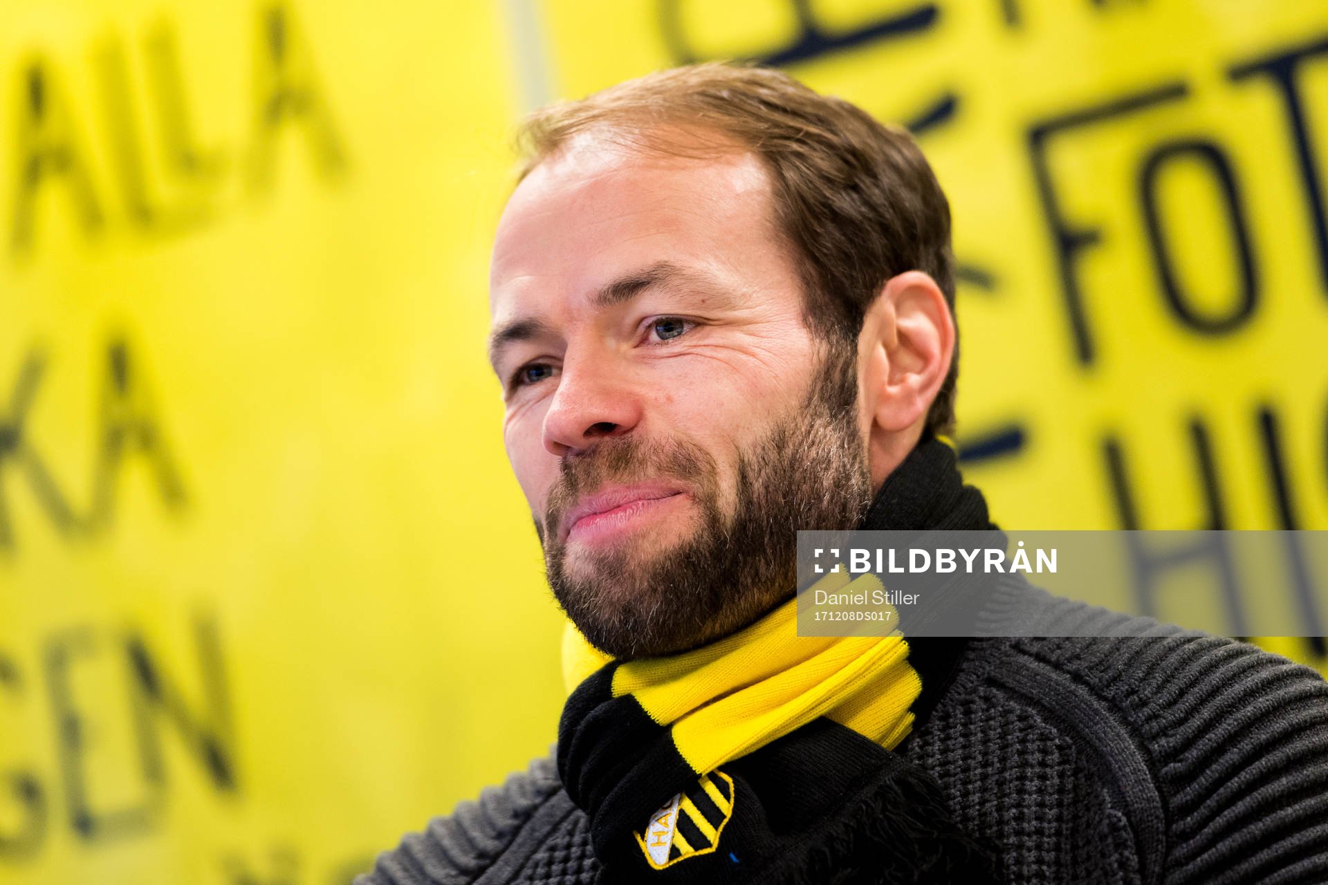 Andreas Alm presenteras som ny tränare för Häcken under en pressträff den 8 december 2017 i Göteborg.