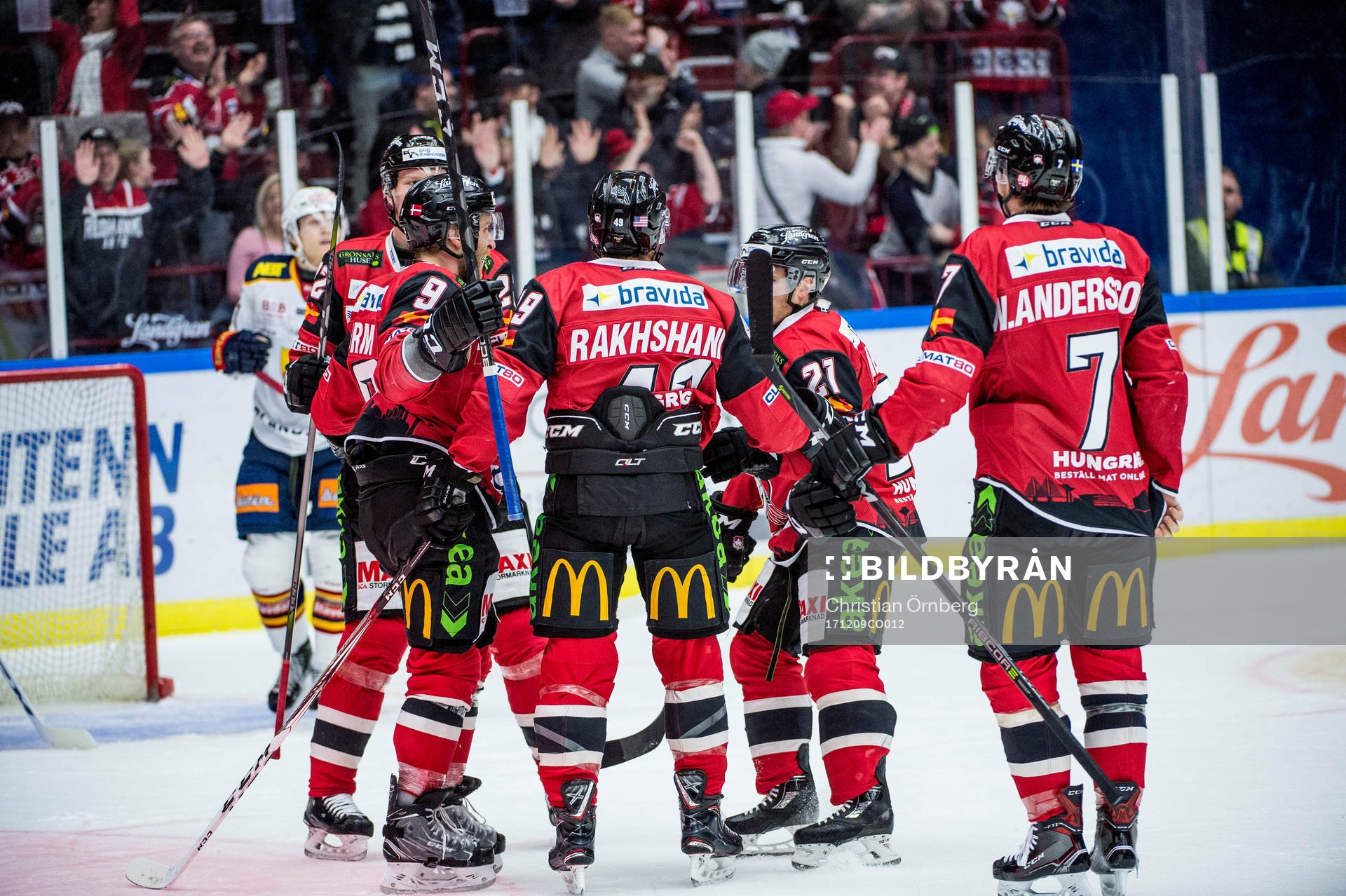 Malmö Redhawks Lars Bryggman, Frederik Storm, Rhett