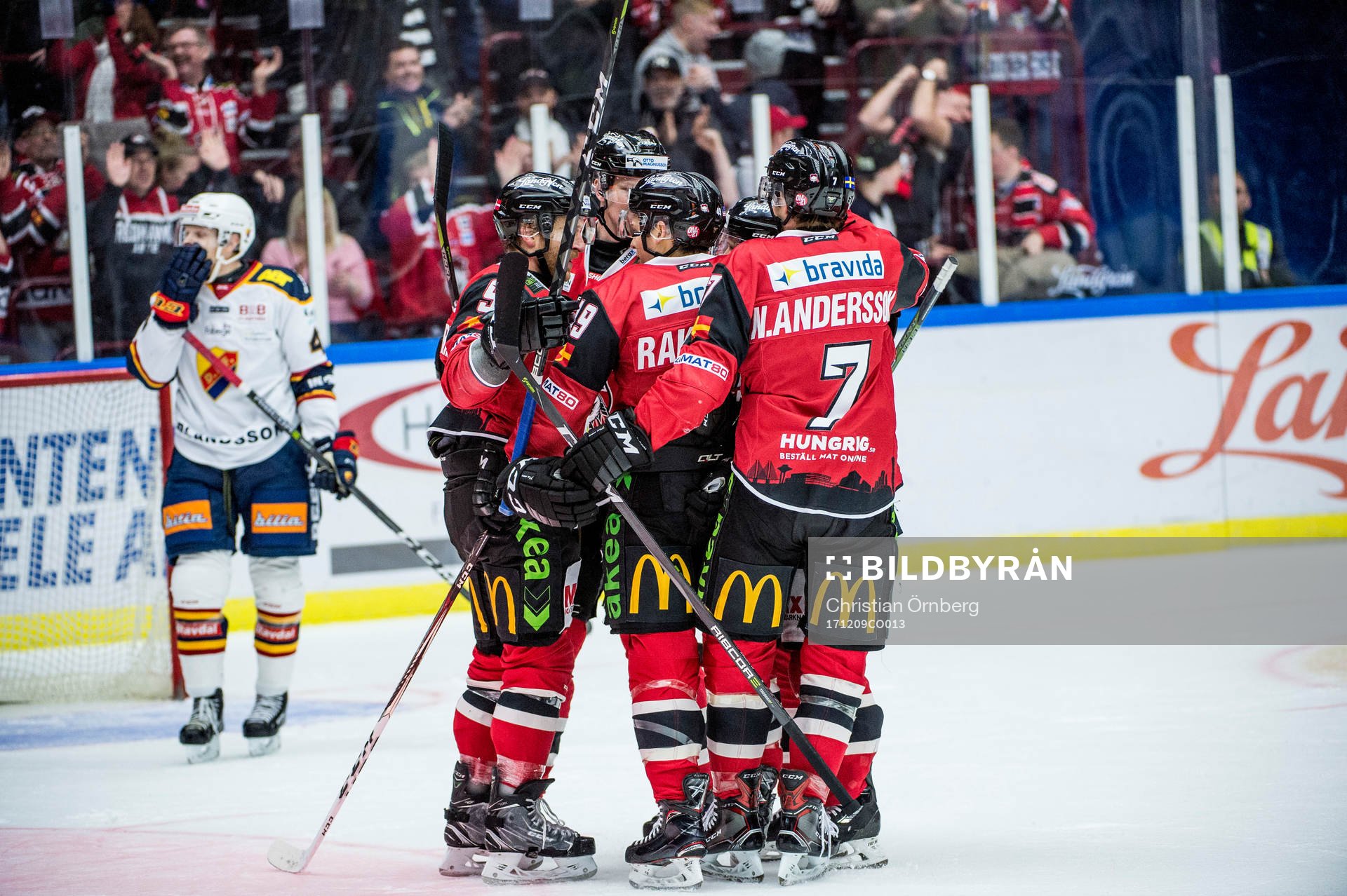 Malmö Redhawks Lars Bryggman, Frederik Storm, Rhett
