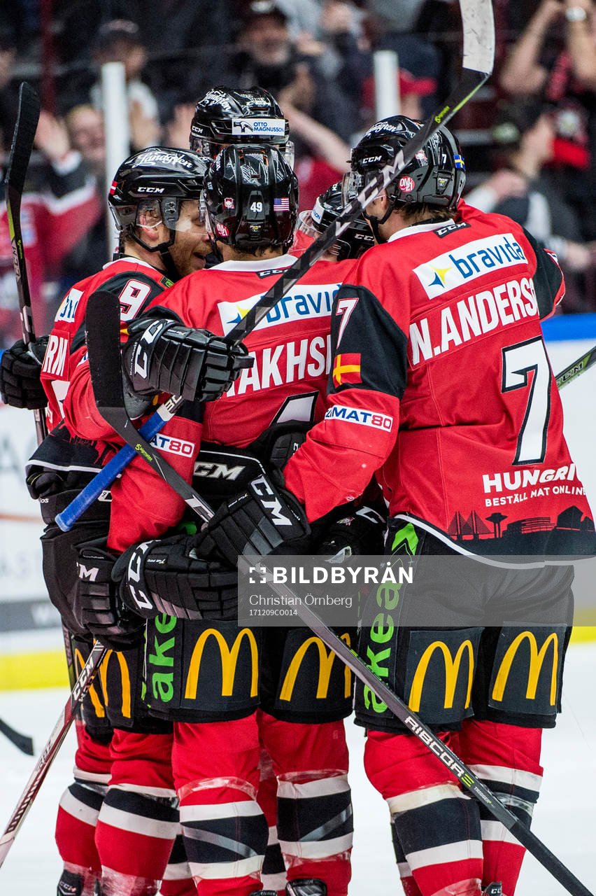 Malmö Redhawks Lars Bryggman, Frederik Storm, Rhett
