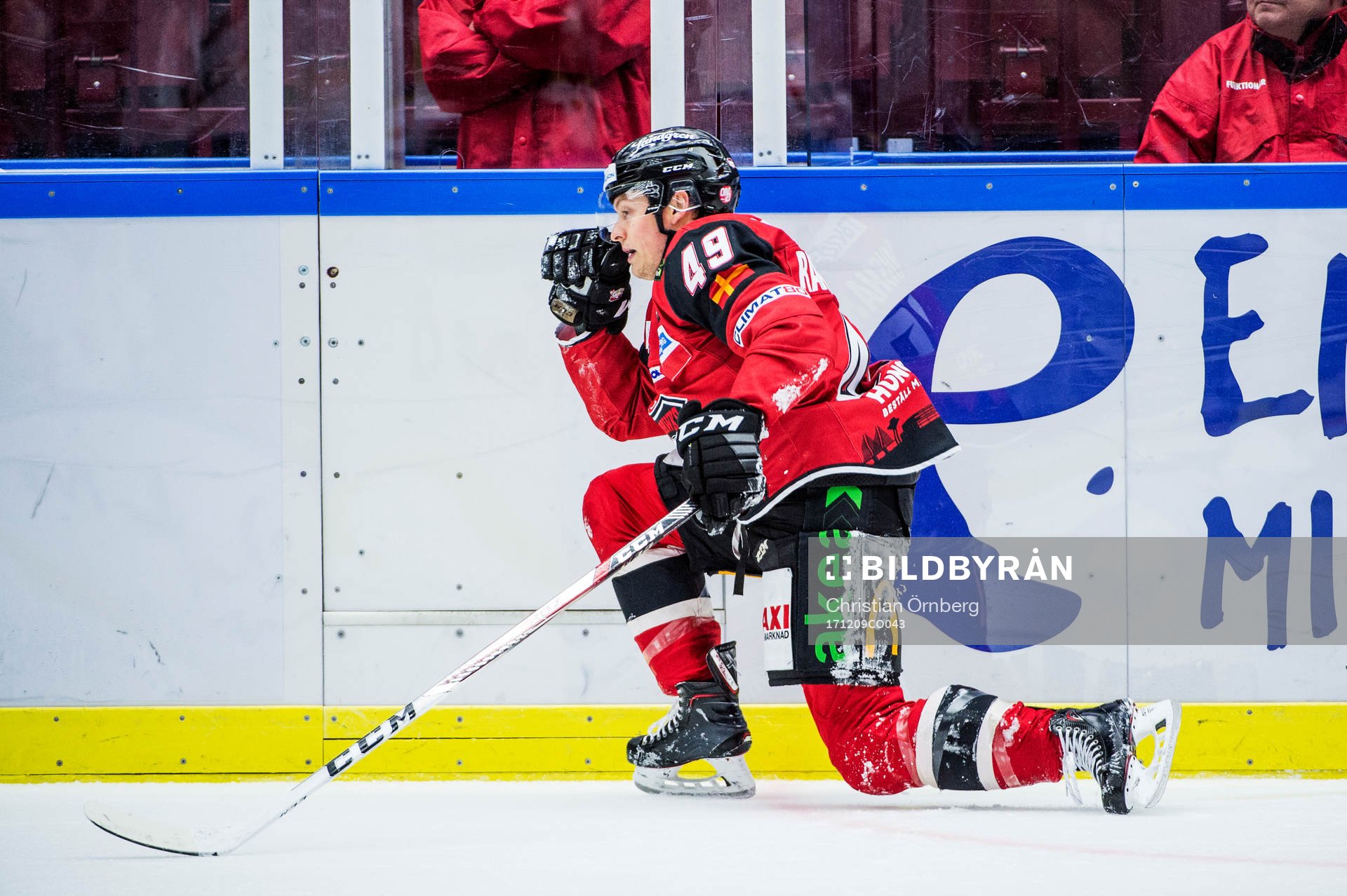 Malmö Redhawks Rhett Rakhshani på isen