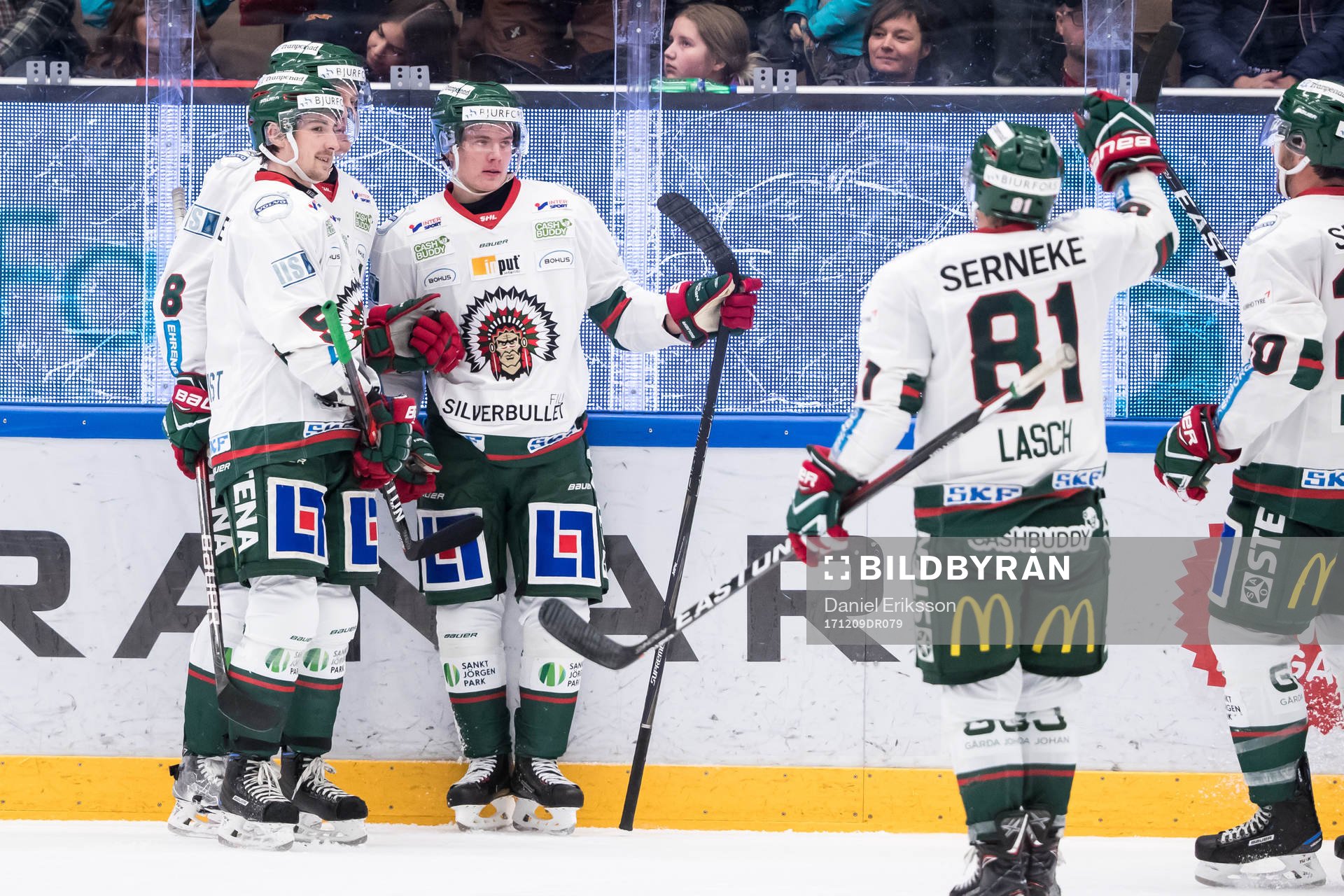 Frölundas Victor Olofsson och John Nyberg Mats Rosseli