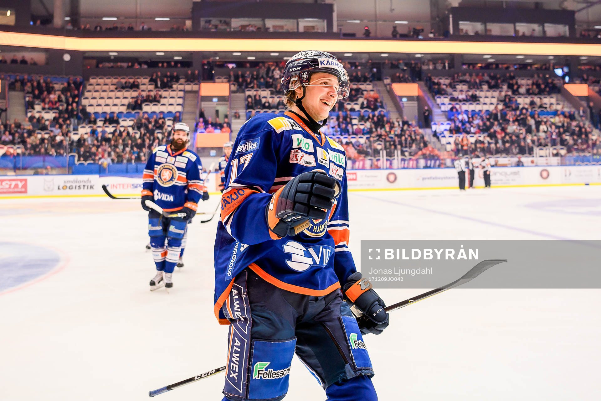 Växjös Jonas Röndbjerg jublar