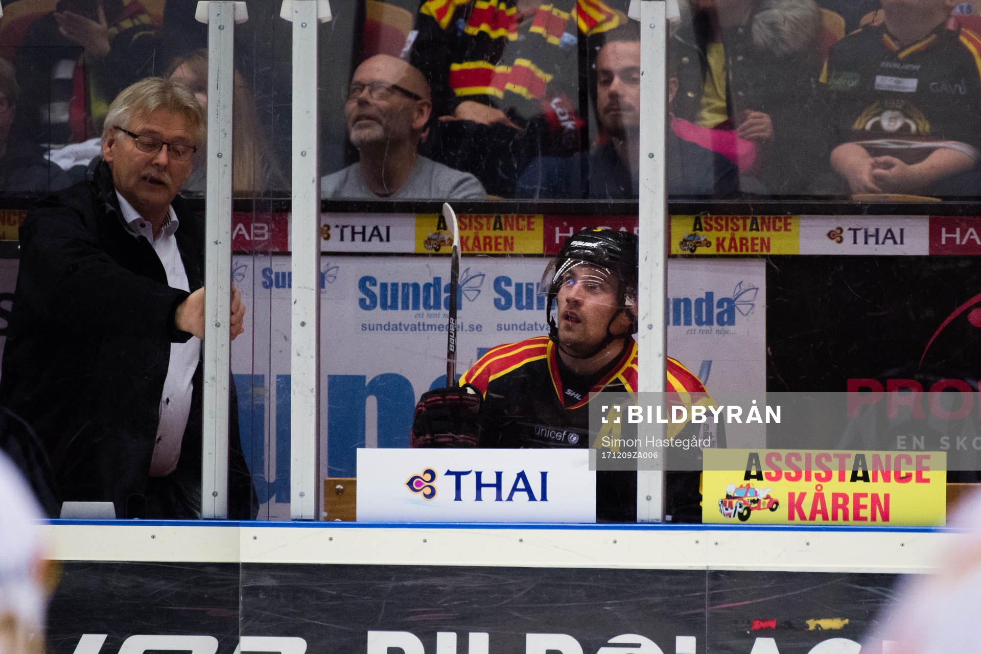 Brynäs Lukas Kilström i utvisningsbåset