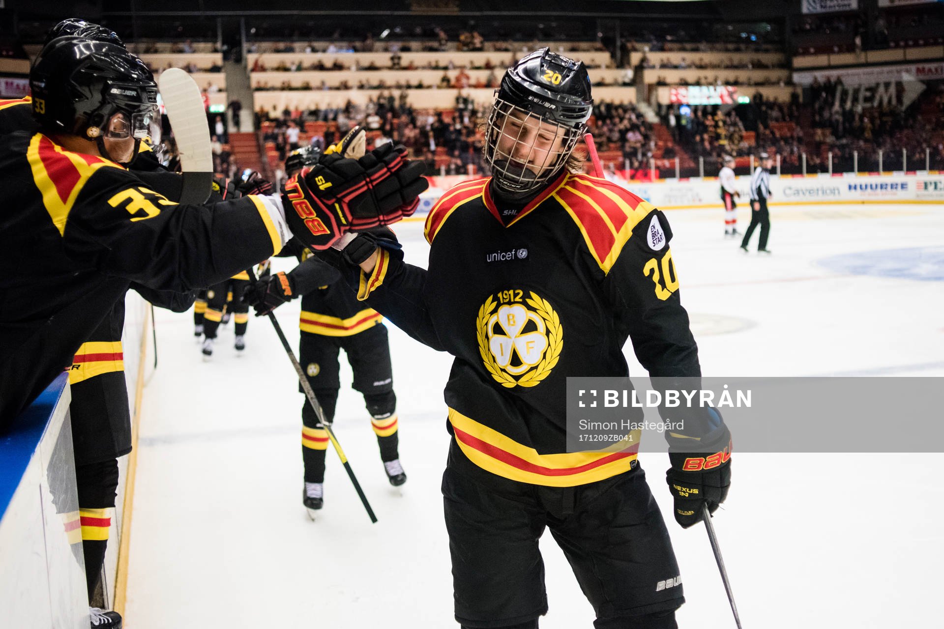 Brynäs Marcus Westfält jublar