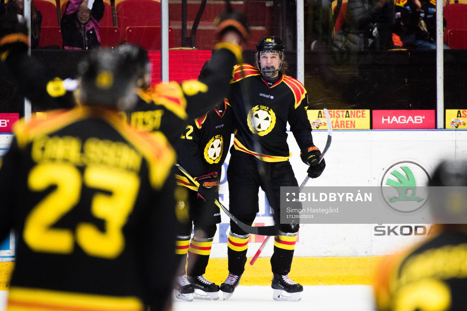 Brynäs Marcus Westfält jublar