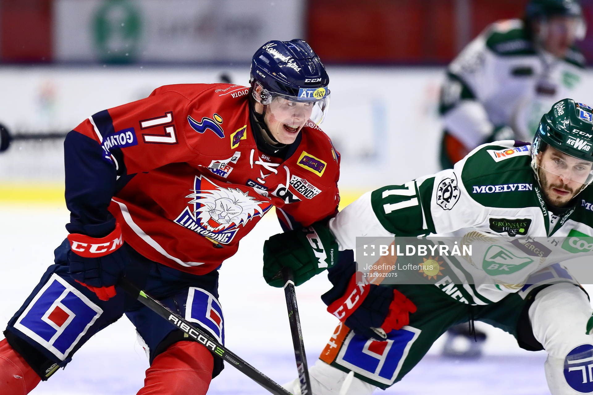 Linköpings Fredrik Karlström och Färjestads Jesse
