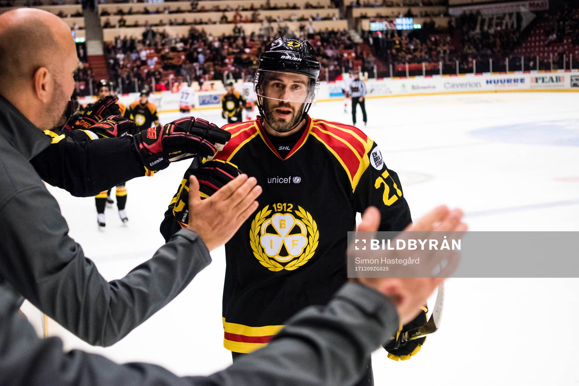 Brynäs Drew Miller jublar