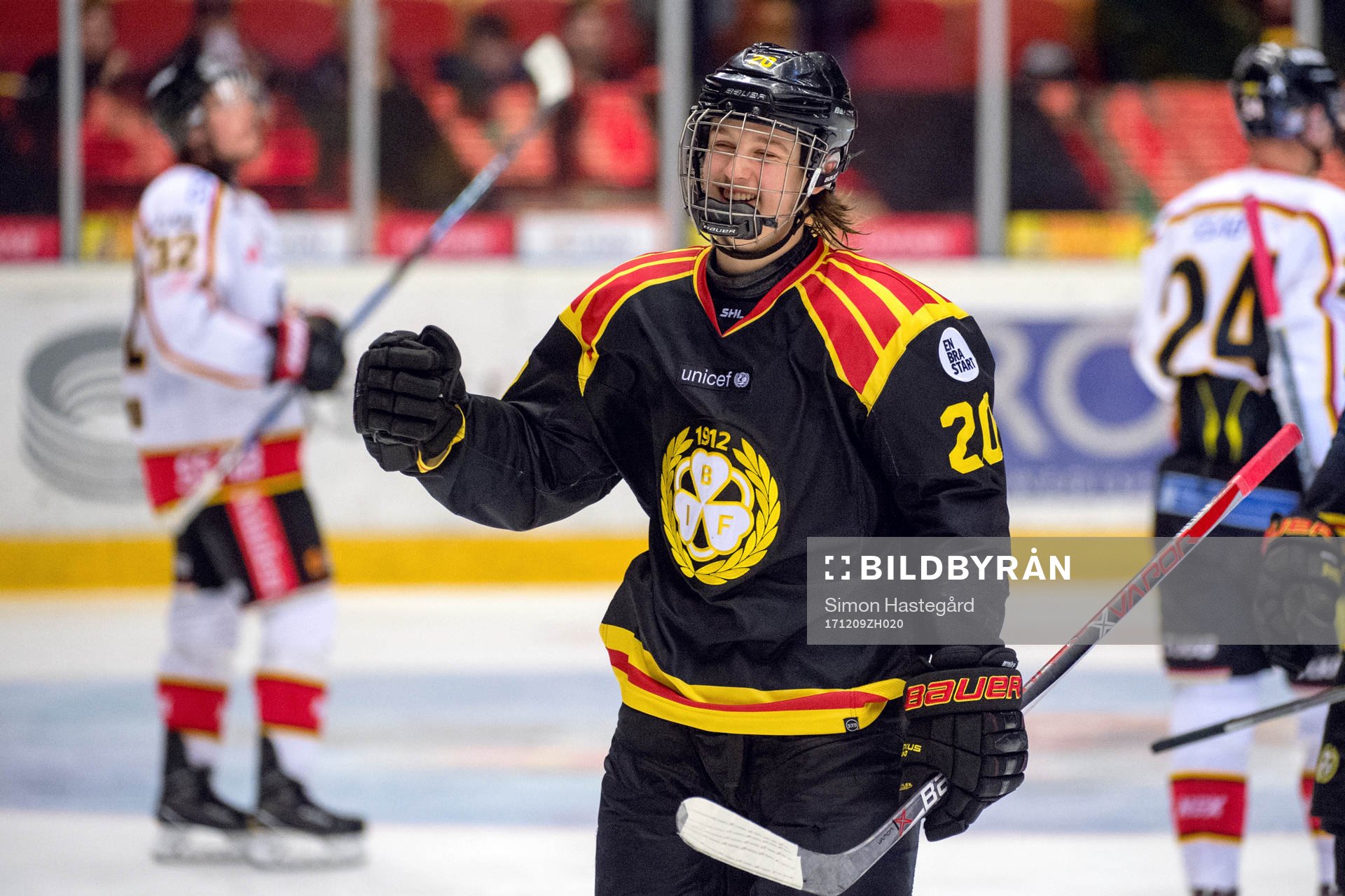 Brynäs Marcus Westfält jublar