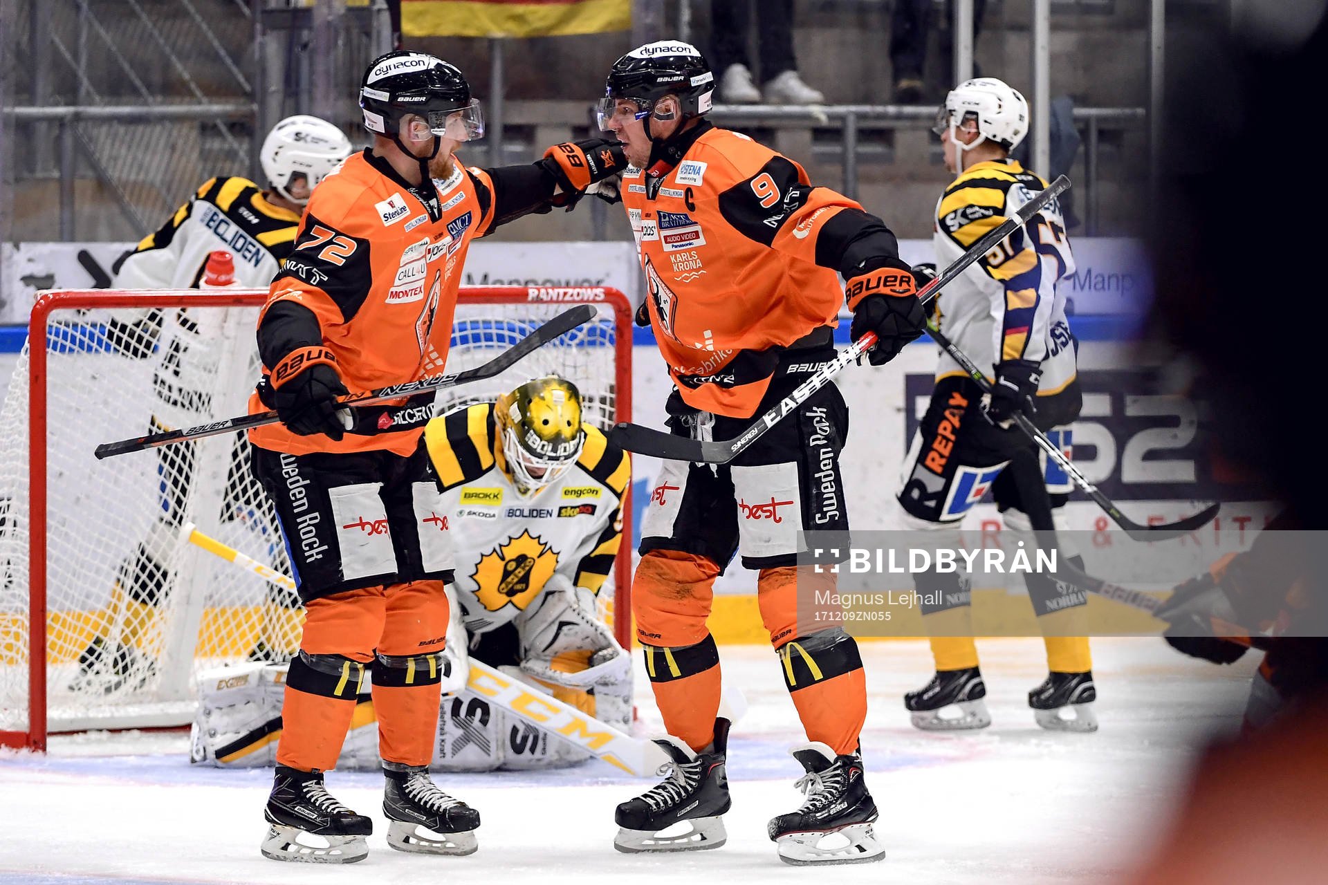 Karlskronas Joachim Rohdin och Morten Madsen jublar