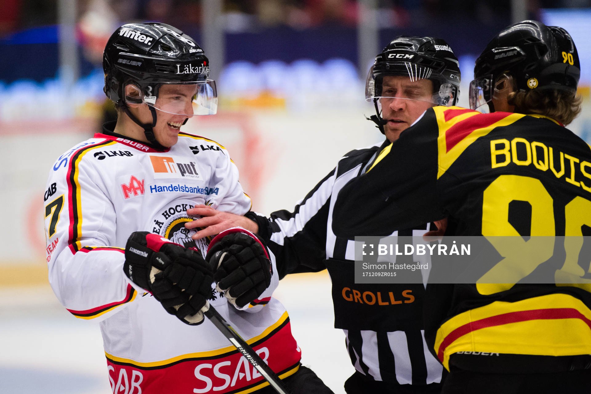 uLuleås Isac Lundeström och Brynäs Jesper Boqvist nder