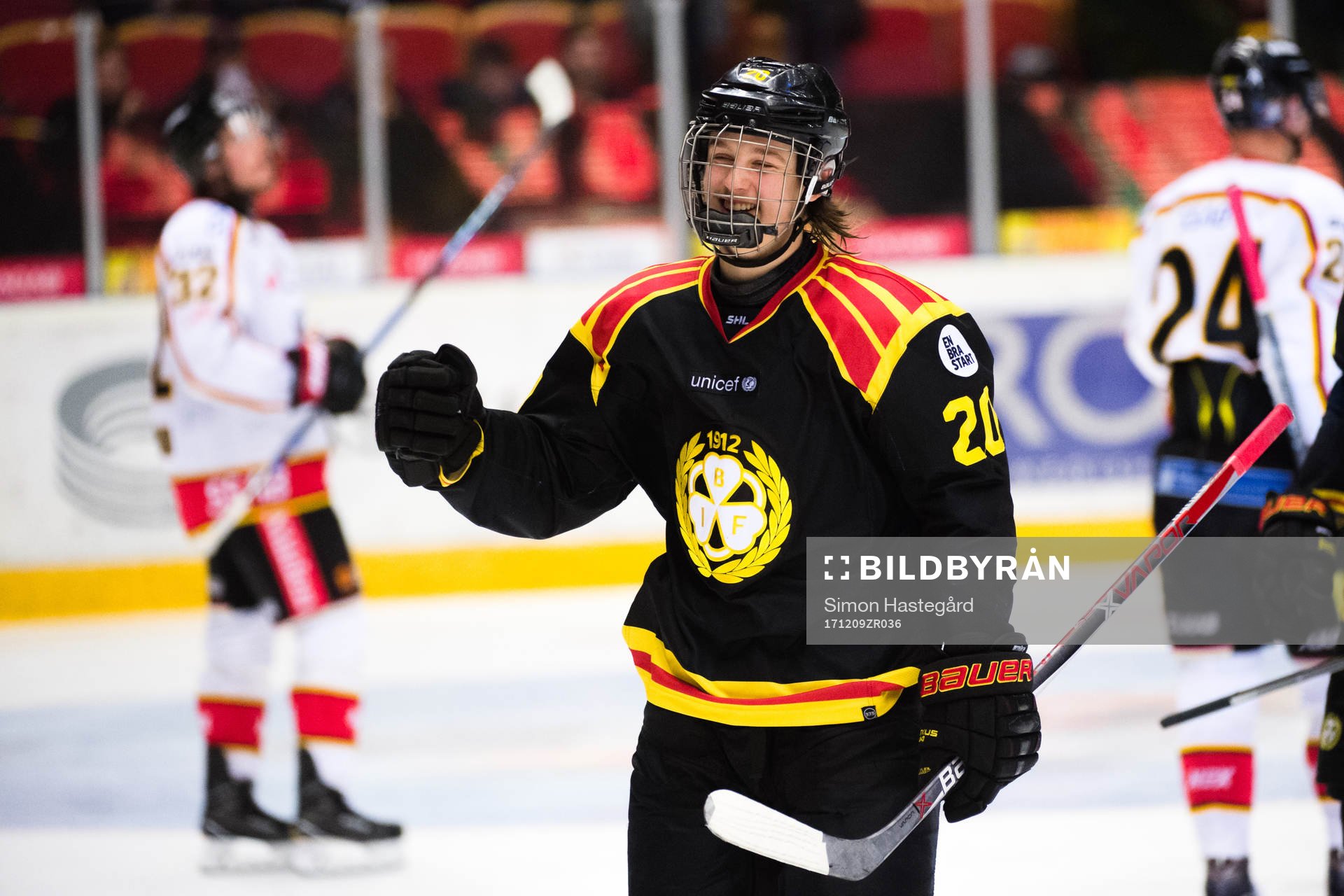 Brynäs Marcus Westfält jublar