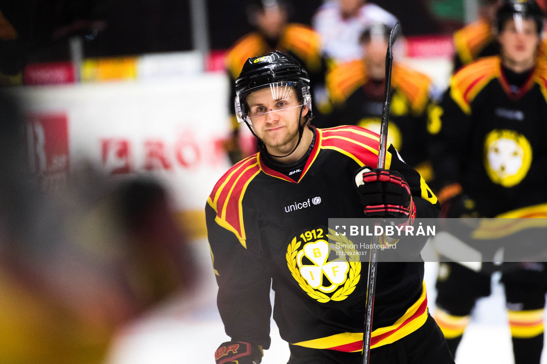Brynäs Juuso Ikonen jublar