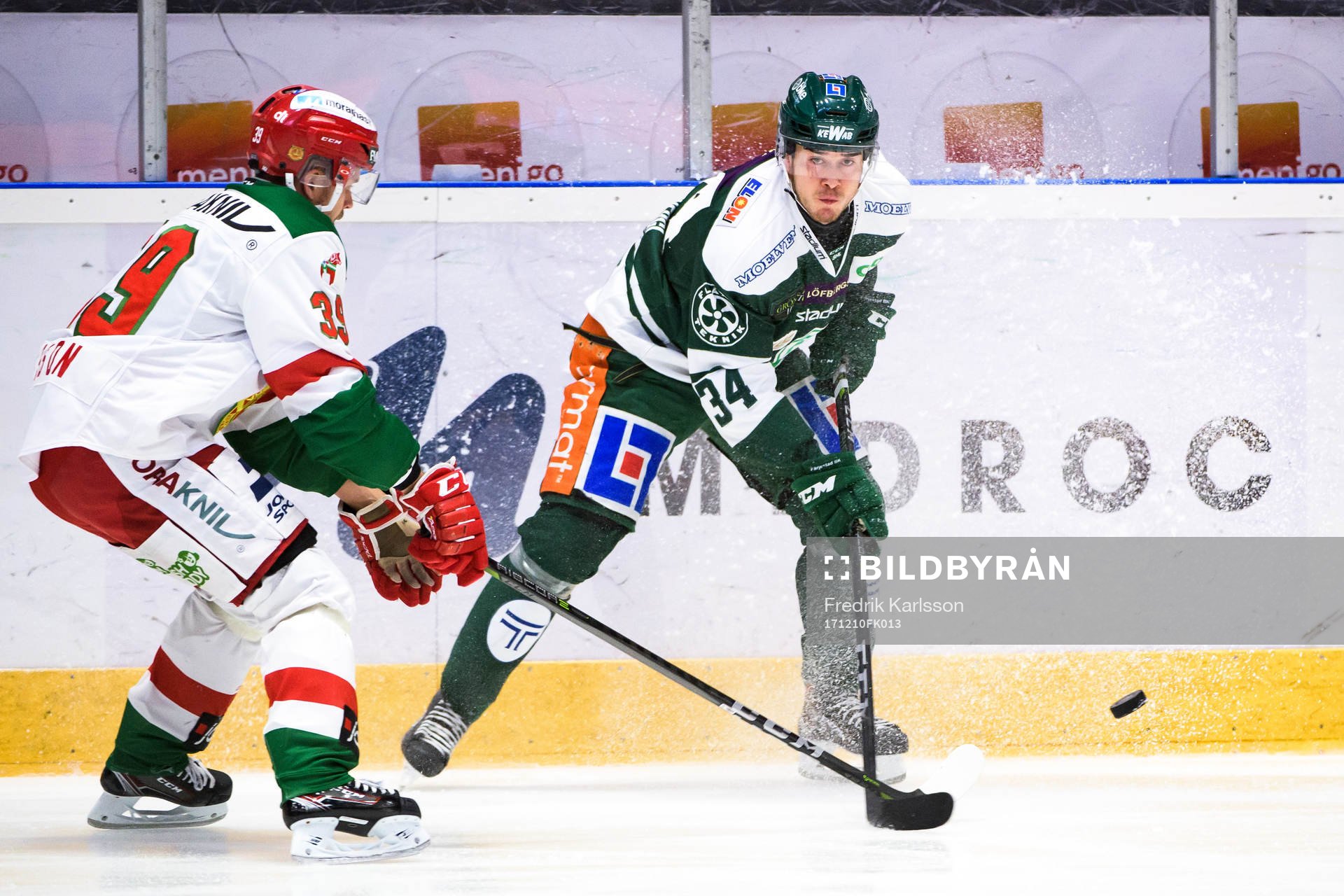 Moras Jacob Nilsson och Färjestads Michael Lindqvist