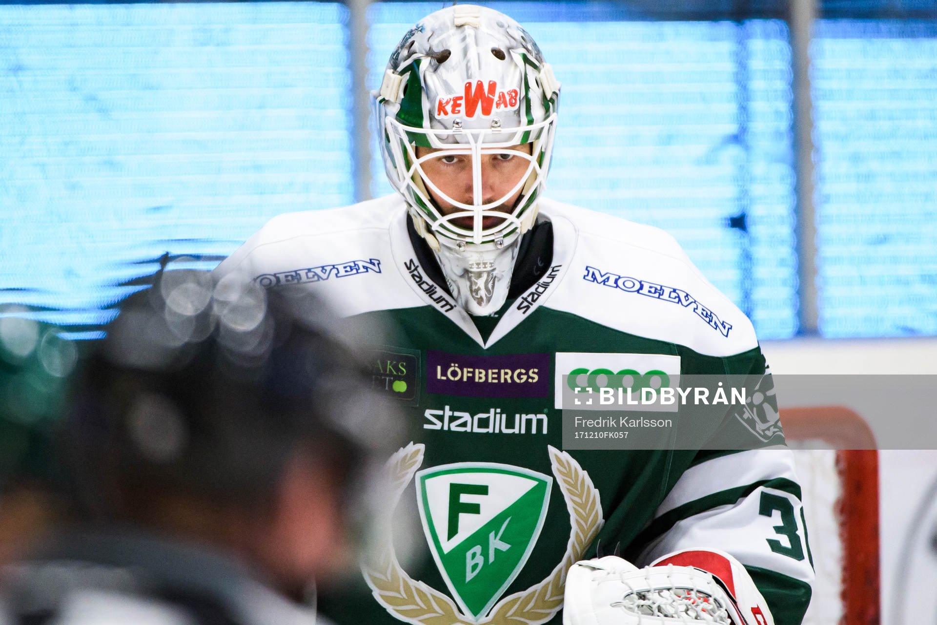 Färjestads målvakt Lars Haugen