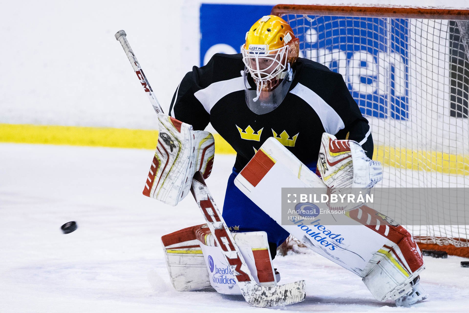 Sveriges målvakt Magnus Hellberg