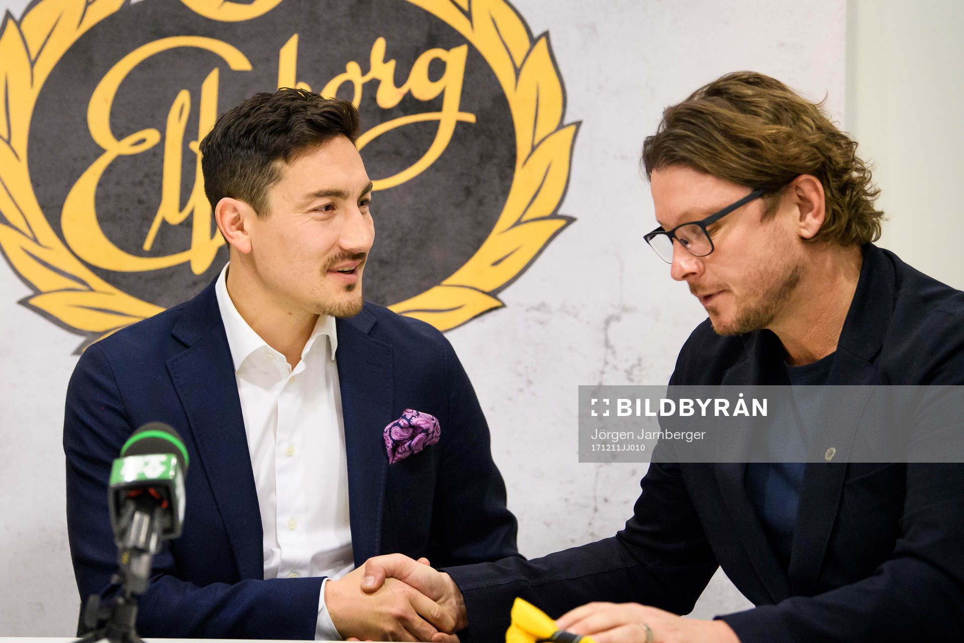 Elfsborgs nyförvärv Stefan Ishizaki och klubbchef Stefan