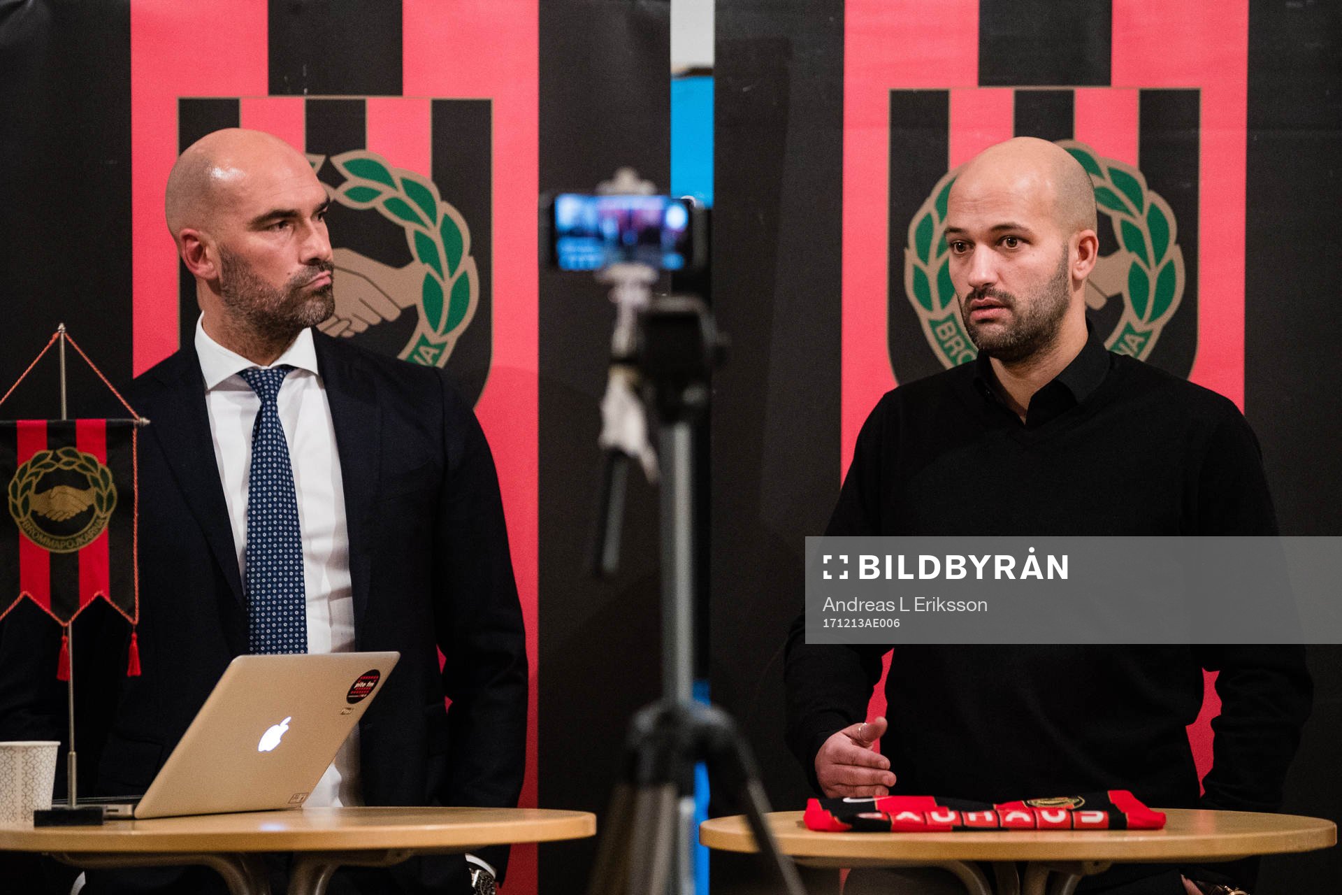 Brommapojkarnas sportchef Daniel Majstorovic  presenterar