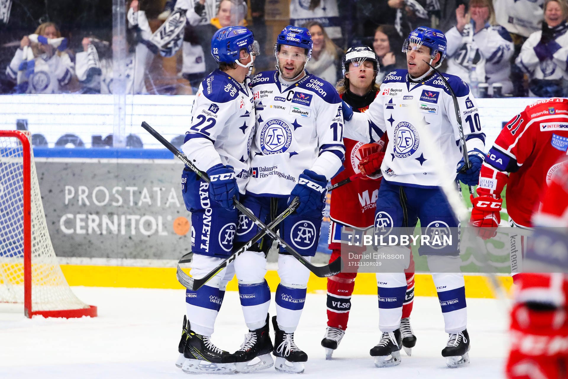 Leksands Martin Grönberg , Jesper Ollas och Matt Carey