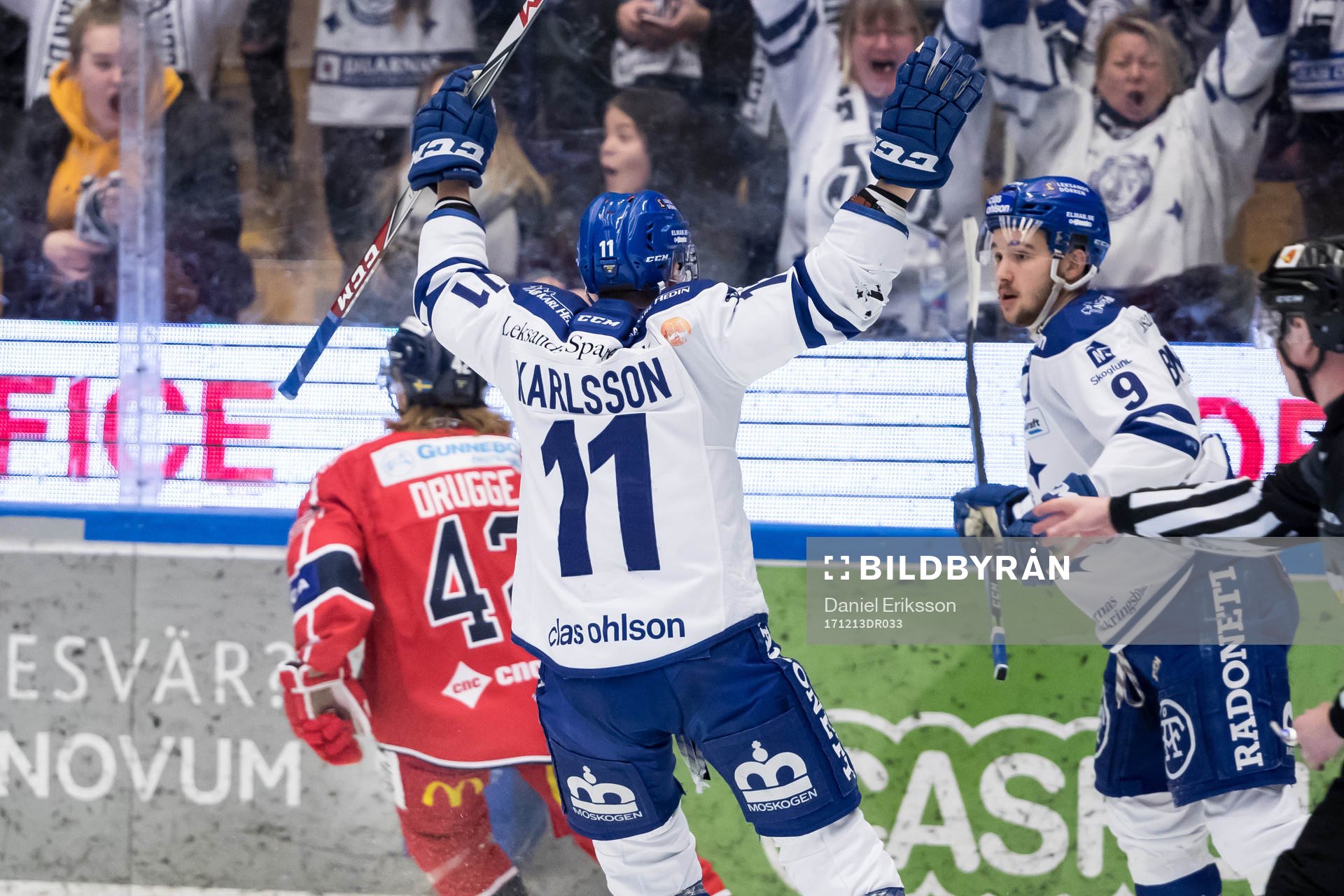 Leksands Emil Bemström jublar