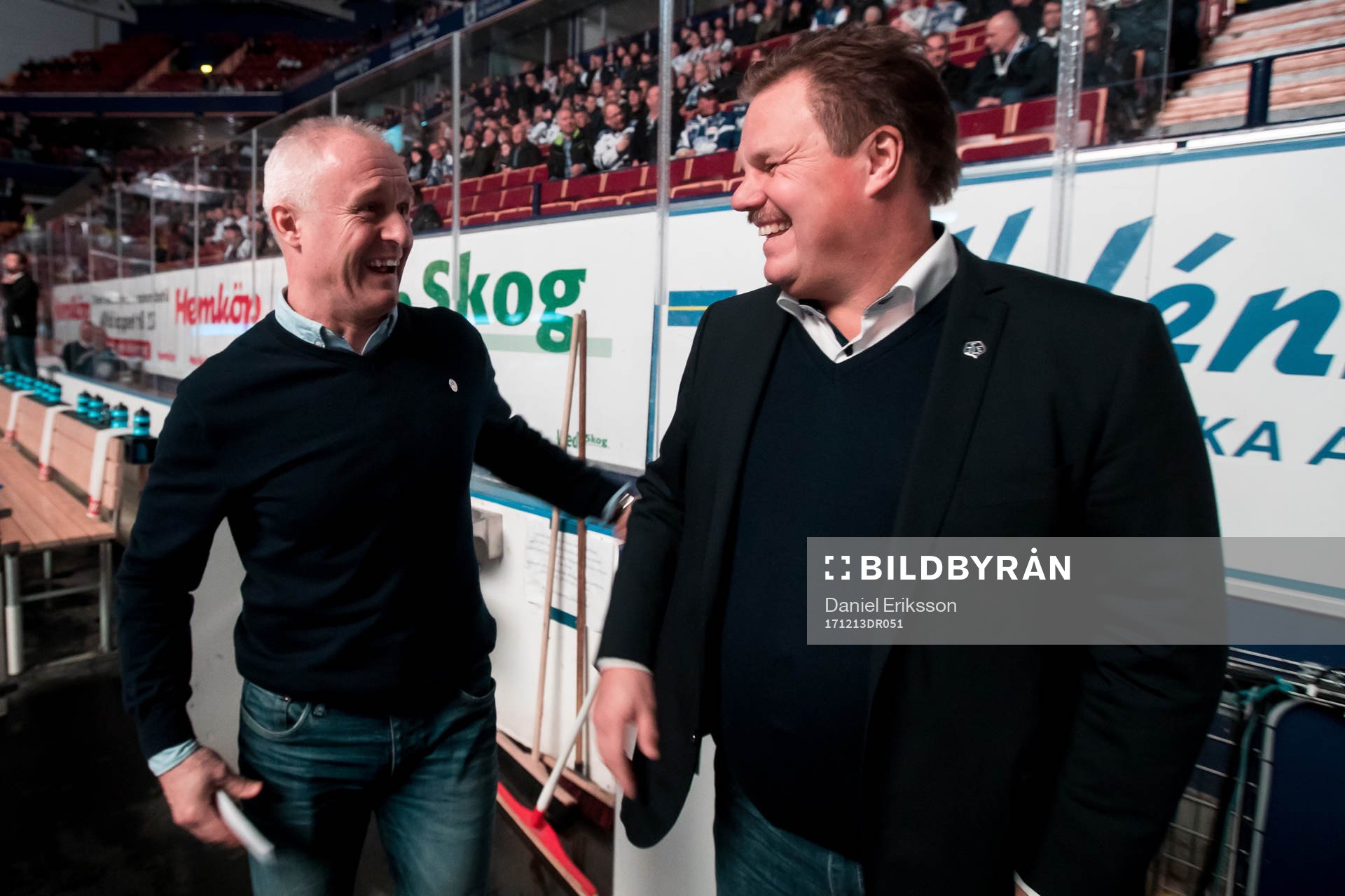 Västerviks tränare Roger Forsberg och Leksands tränare