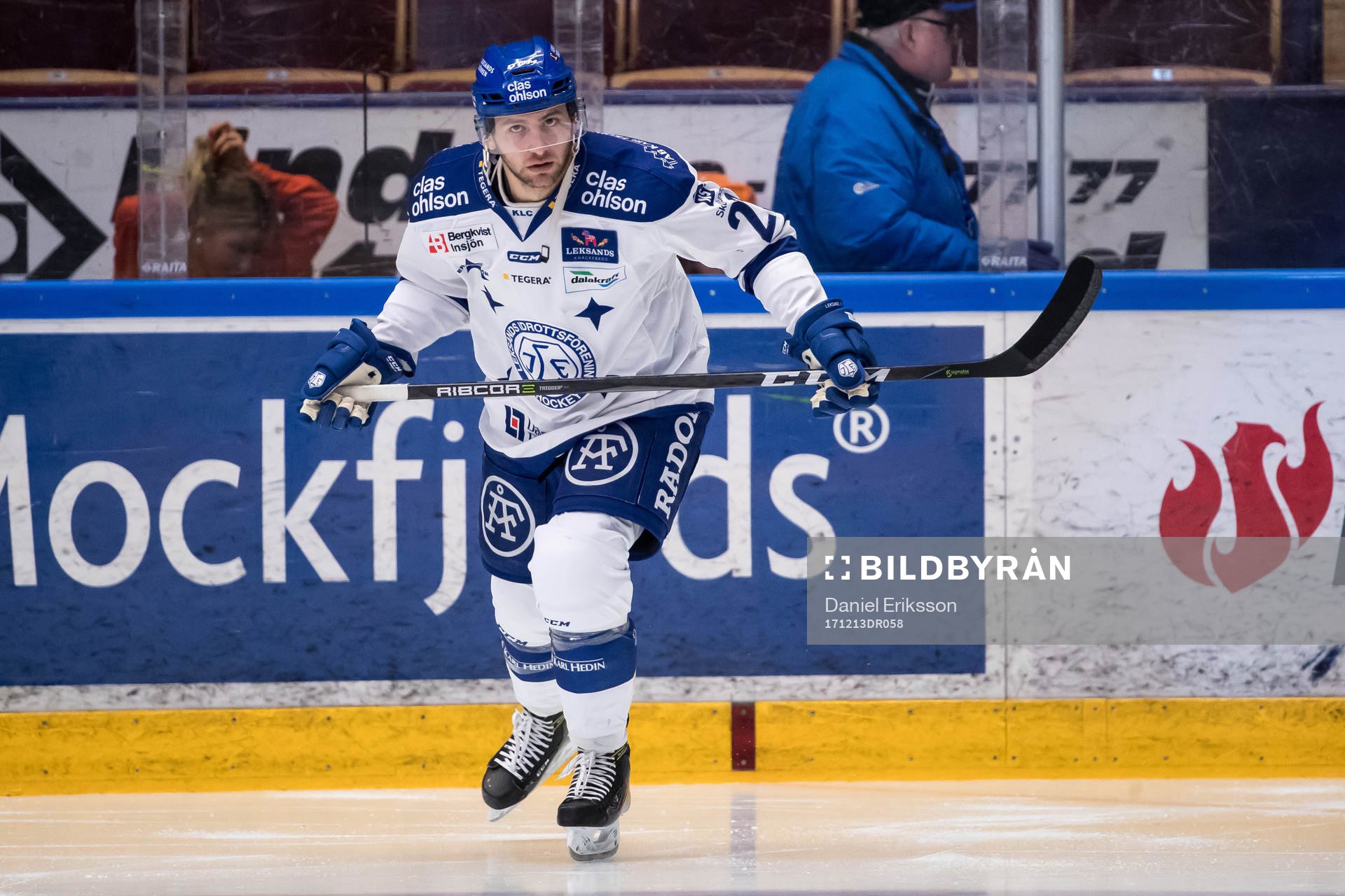 Leksands Alex Friesen  i ishockeymatchen i