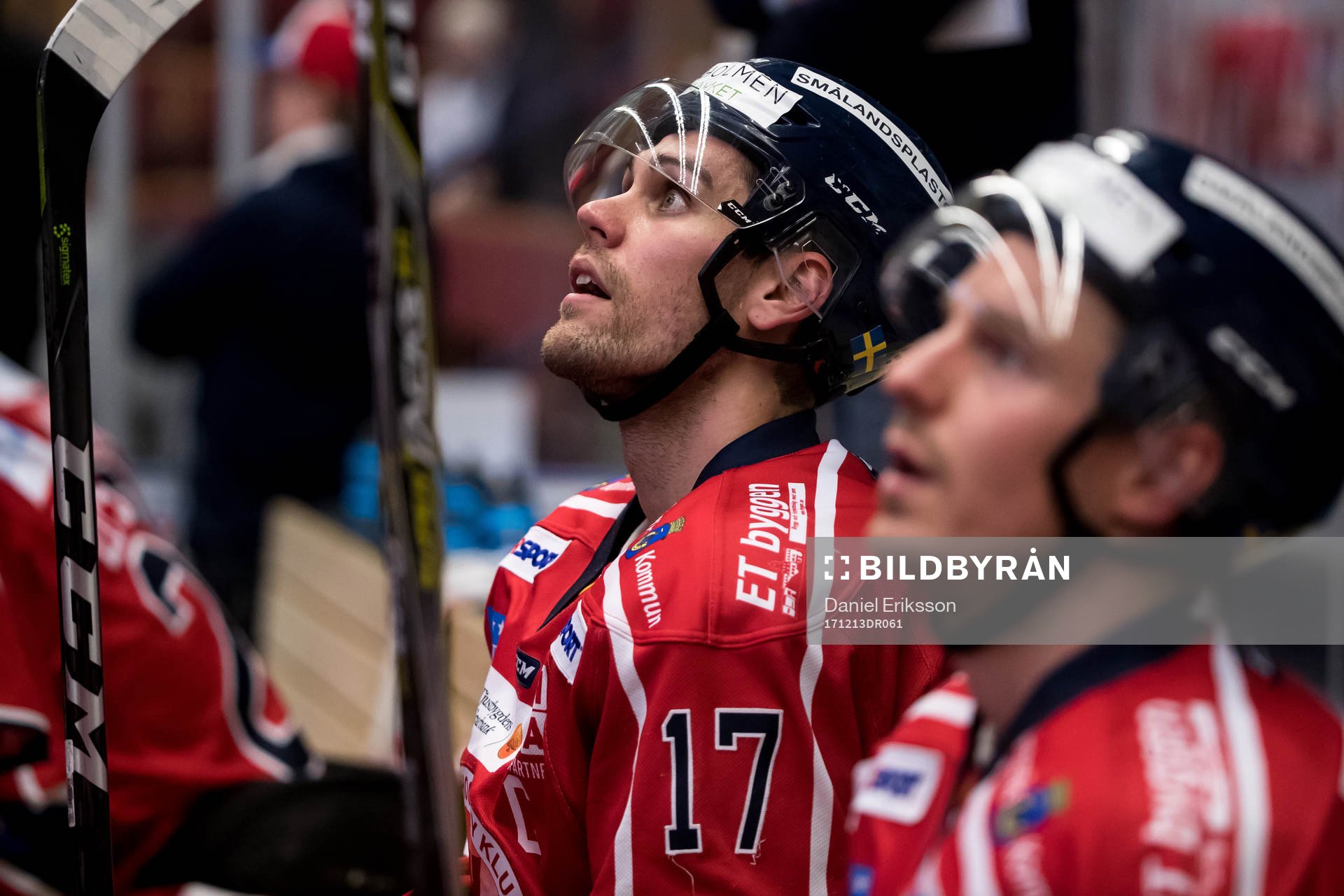 Västerviks Dan Pettersson  i ishockeymatchen i