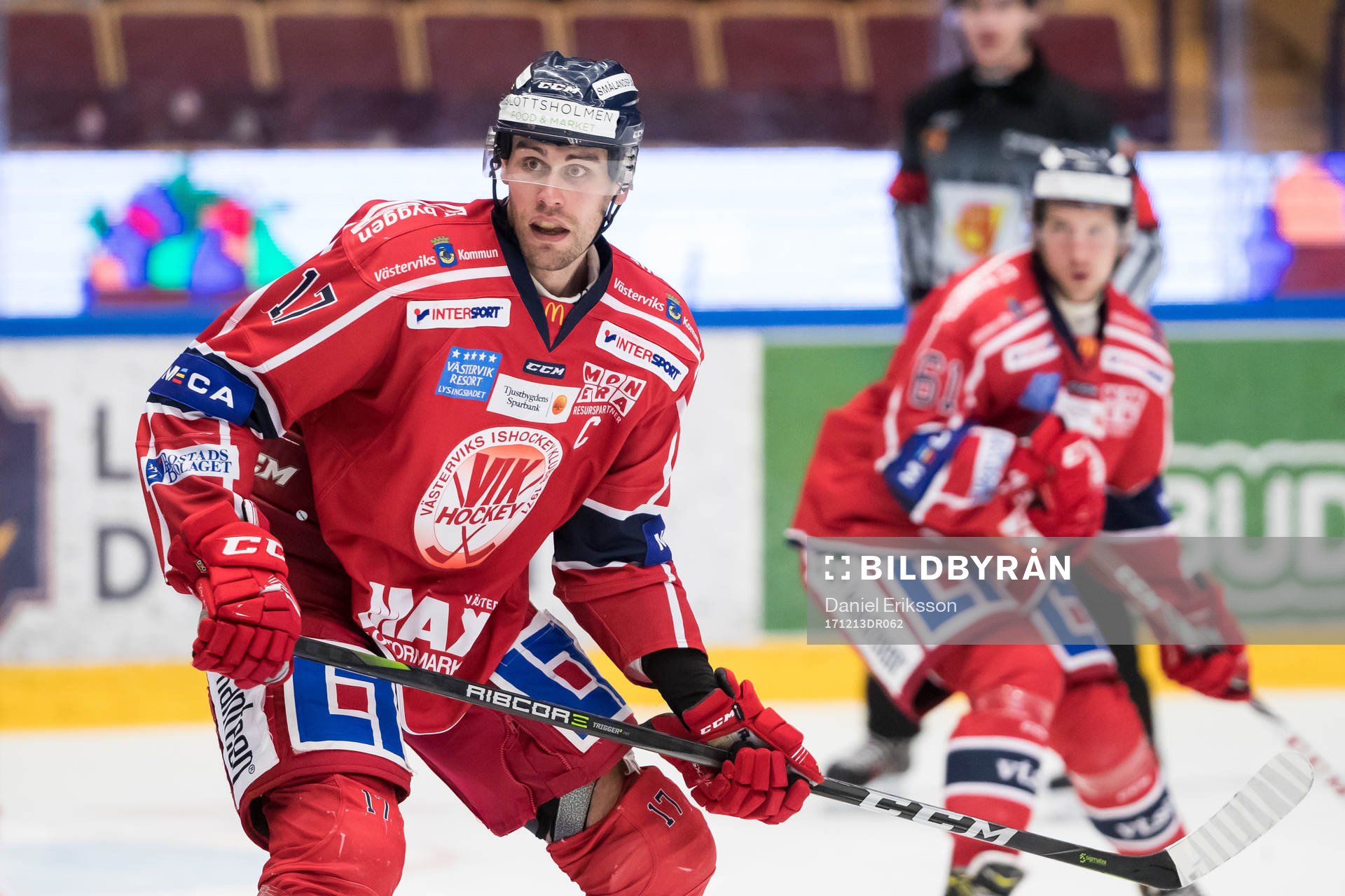 Västerviks Dan Pettersson  i ishockeymatchen i