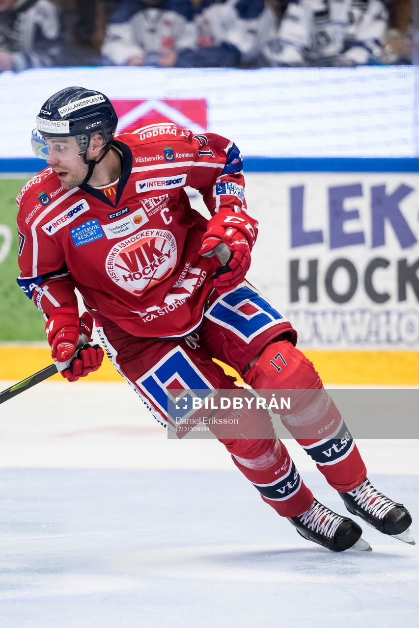 Västerviks Dan Pettersson  i ishockeymatchen i