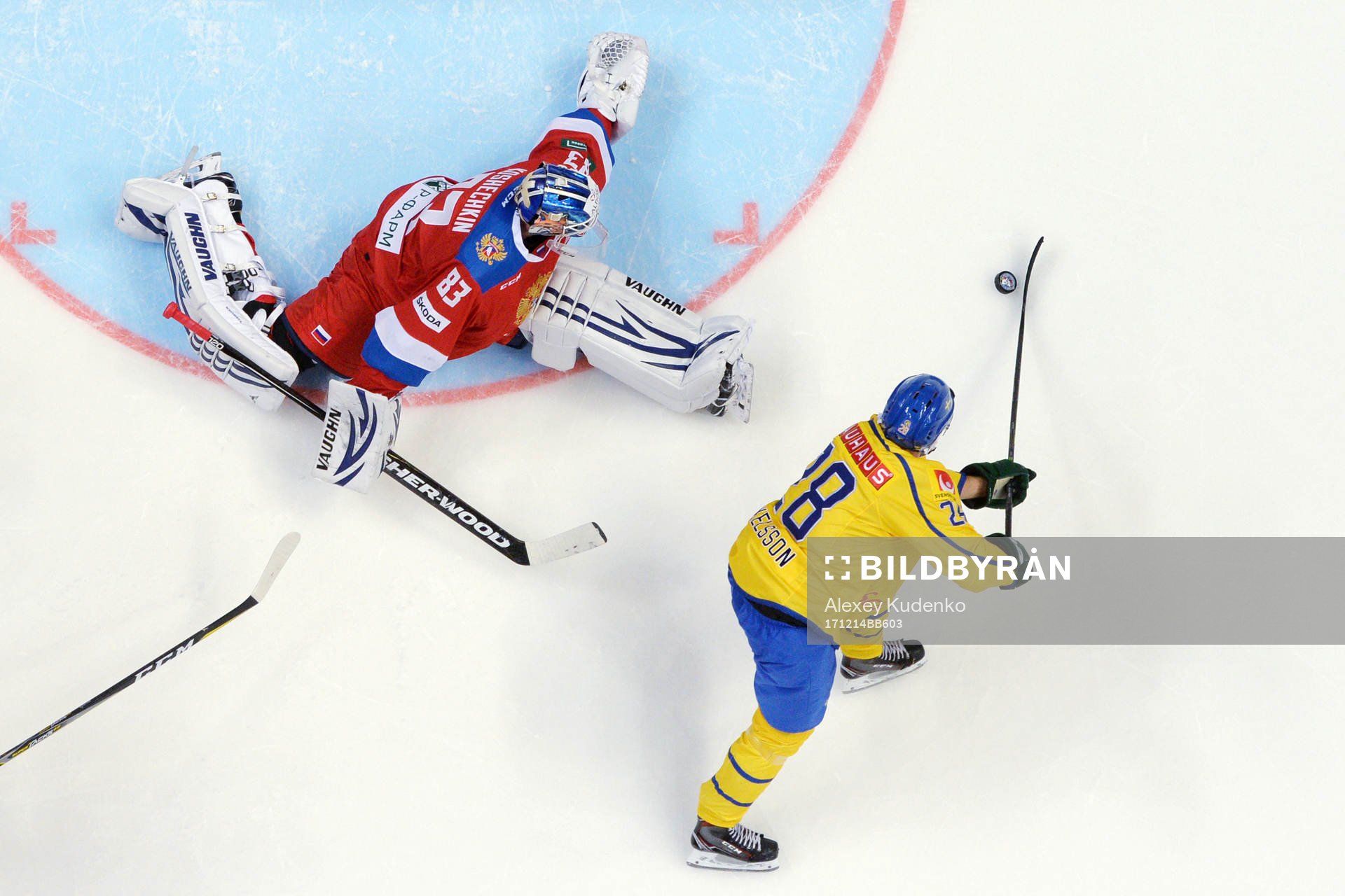 The Channel One Cup match between the Russian and Sweden