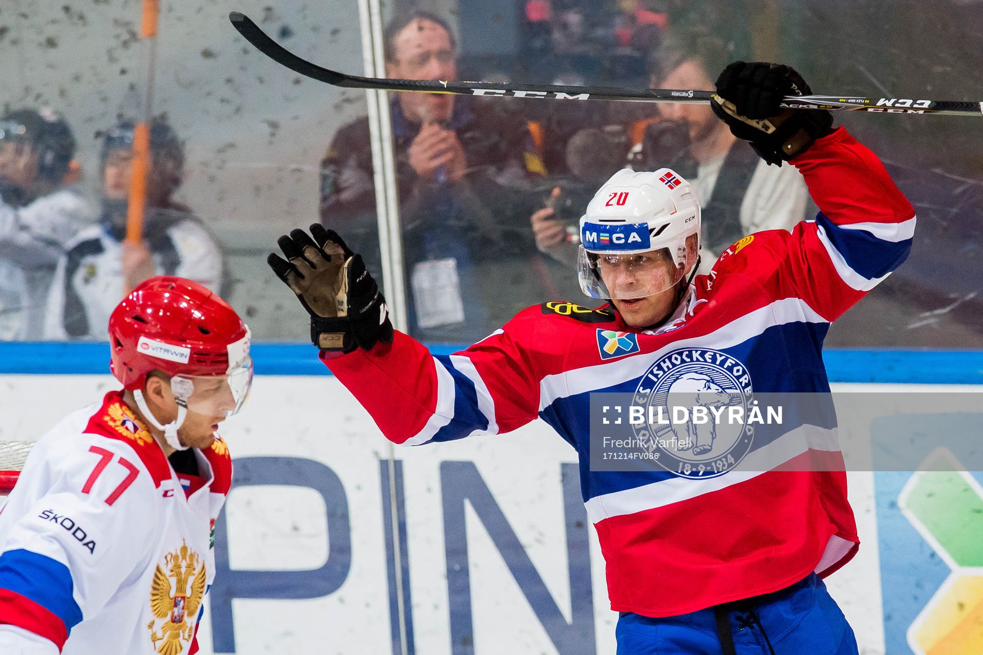 Anders Bastiansen of Norway celebrates