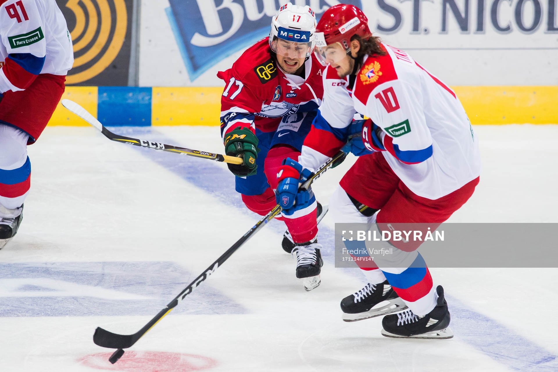 Stefan Espeland of Norway and Viktor Tikhonov of Russia