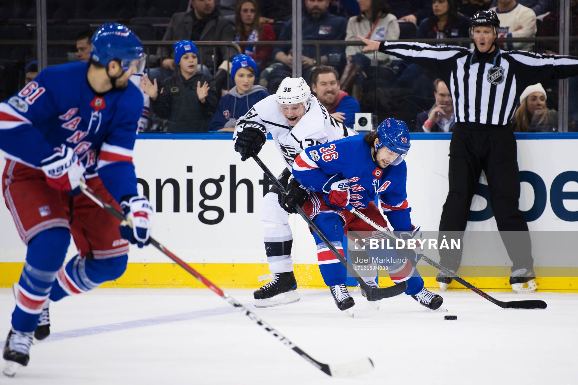 Kings Jussi Jokinen utmanas av Rangers Mats Zuccarello