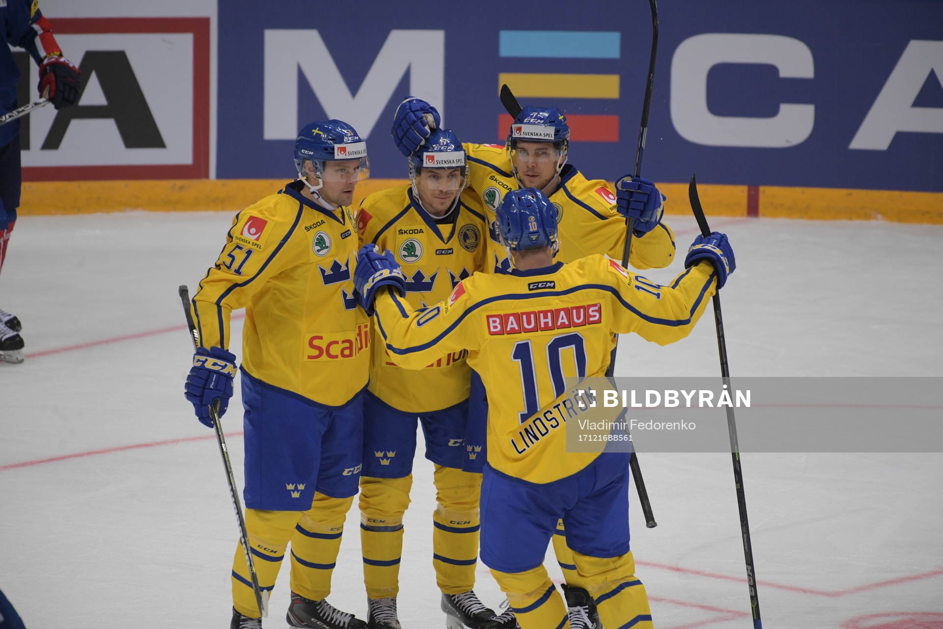 The Channel One Cup match between the Sweden and Czech
