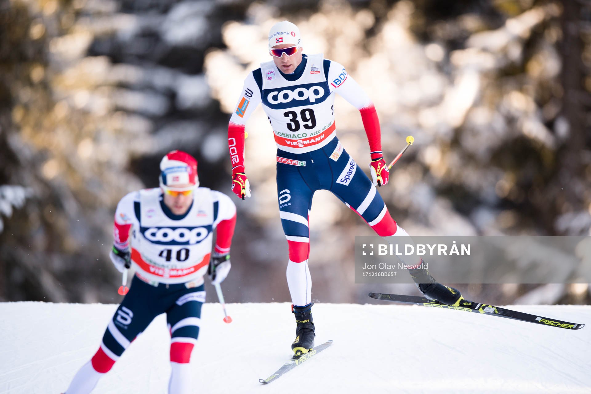 Sjur Røthe and Niklas Dyrhaug of Norway