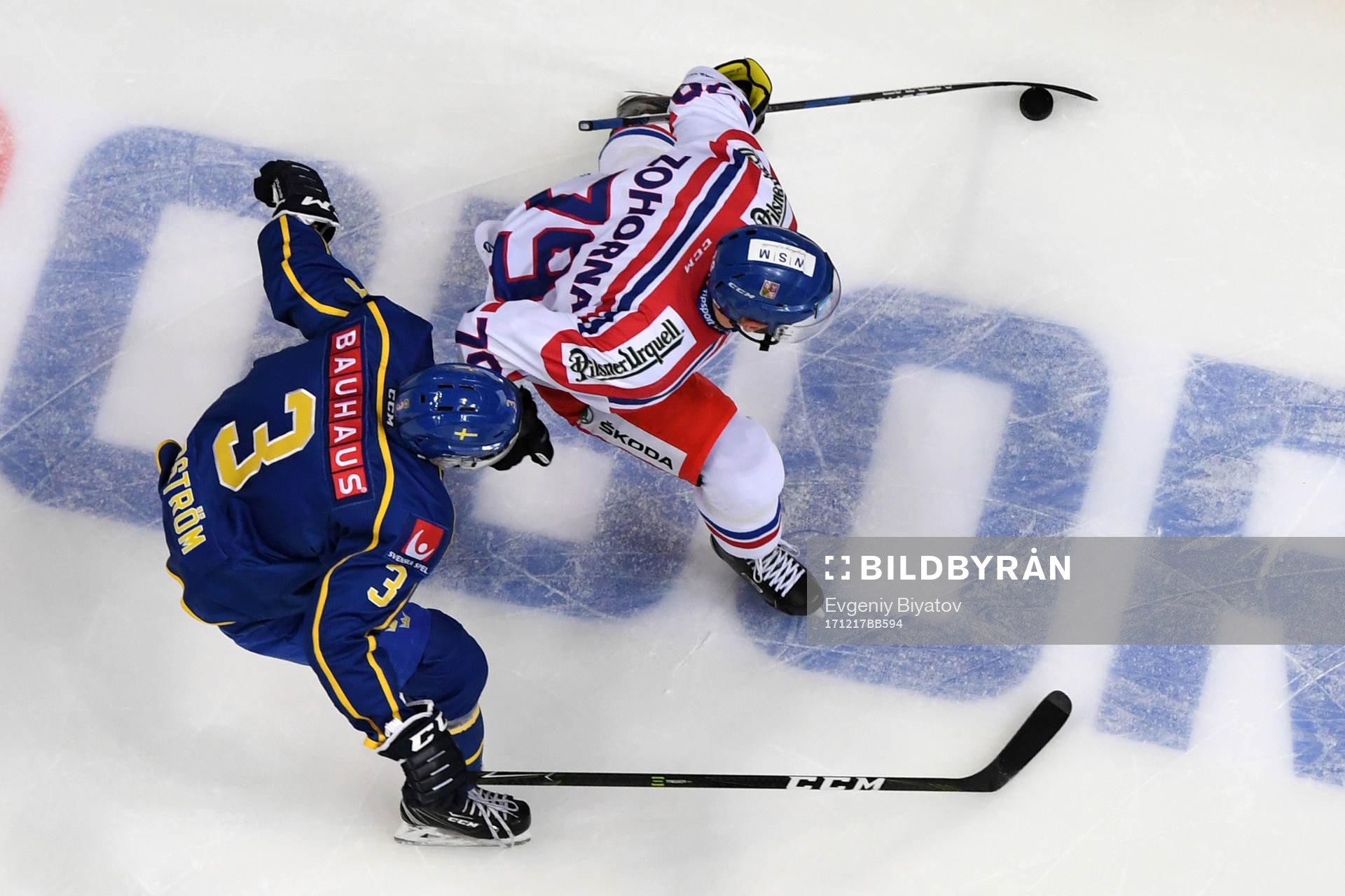 The Channel One Cup match between the Sweden and Czech